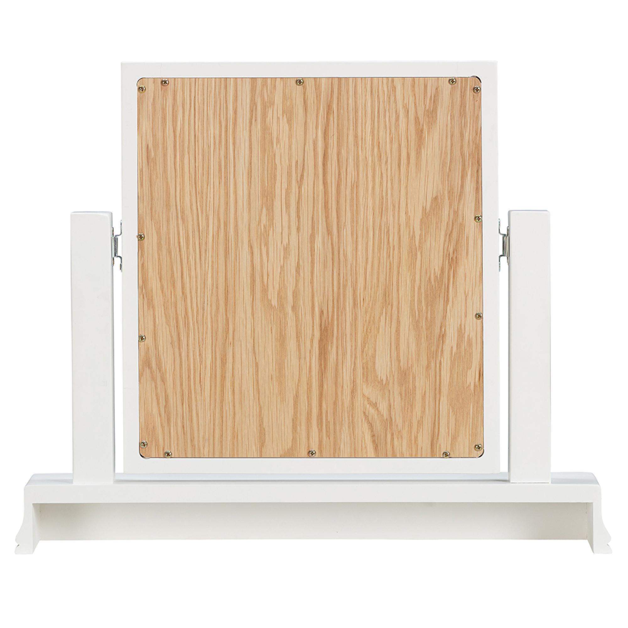 Paisley White Painted Vanity Mirror