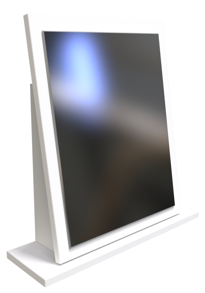 Plymouth Dressing Mirror - Small - White Gloss