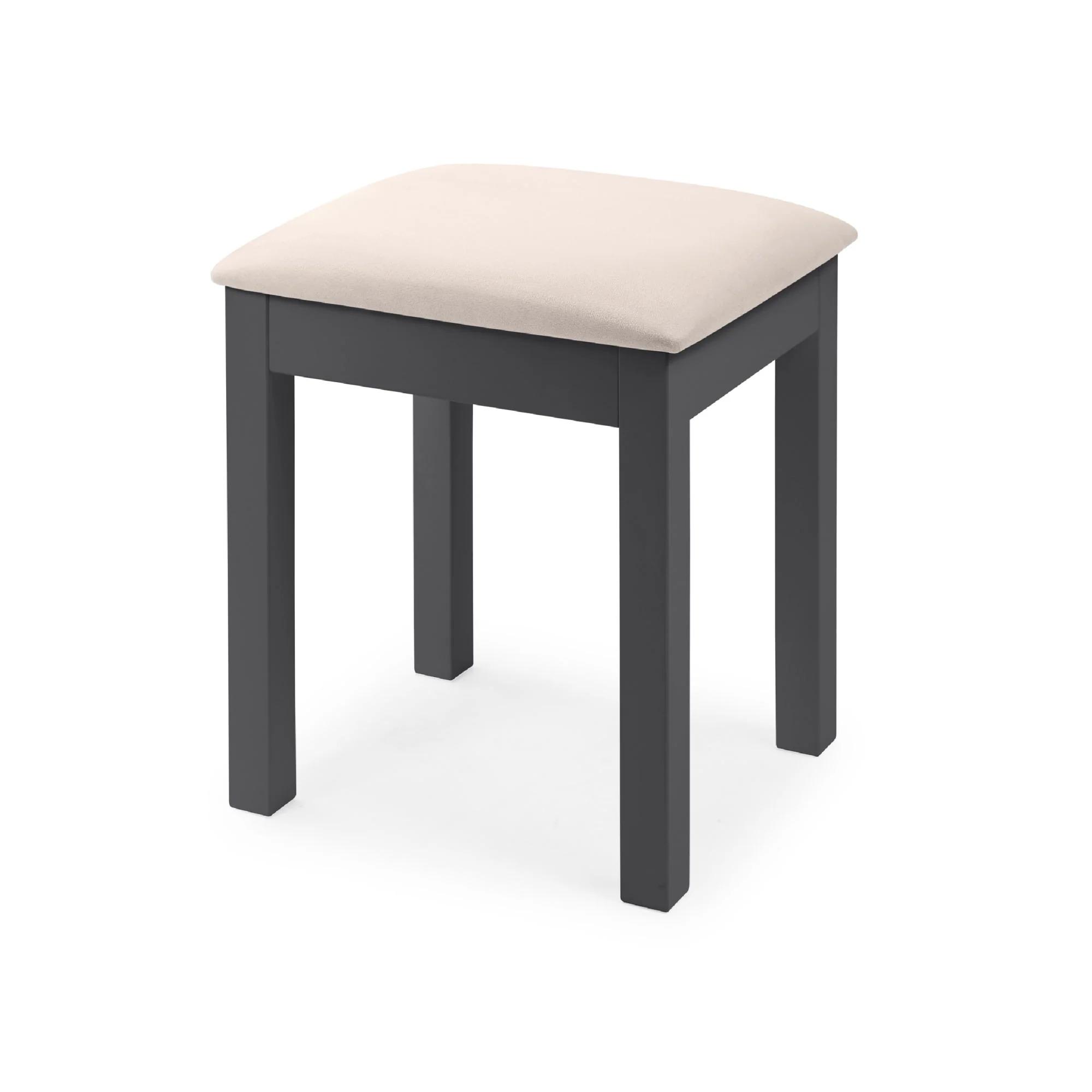 Maine Dressing Stool - Padded - Black