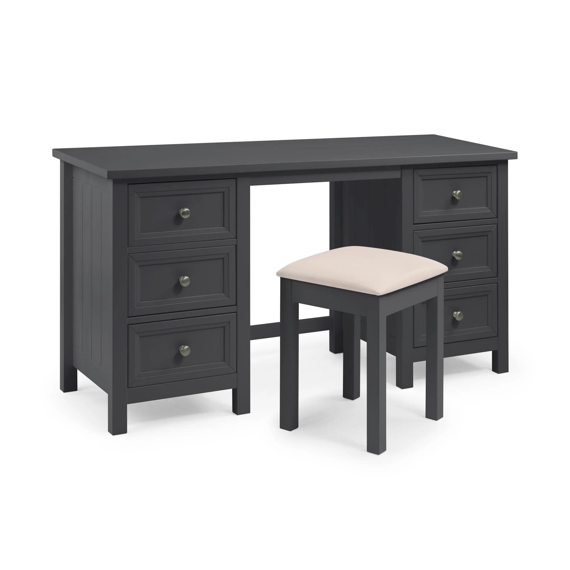 Maine Dressing Stool - Padded - Black