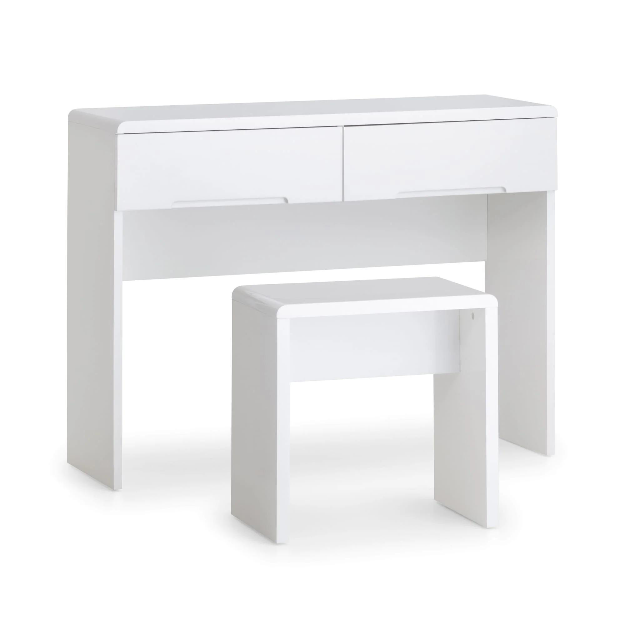 Manhattan Dressing Stool - White Gloss