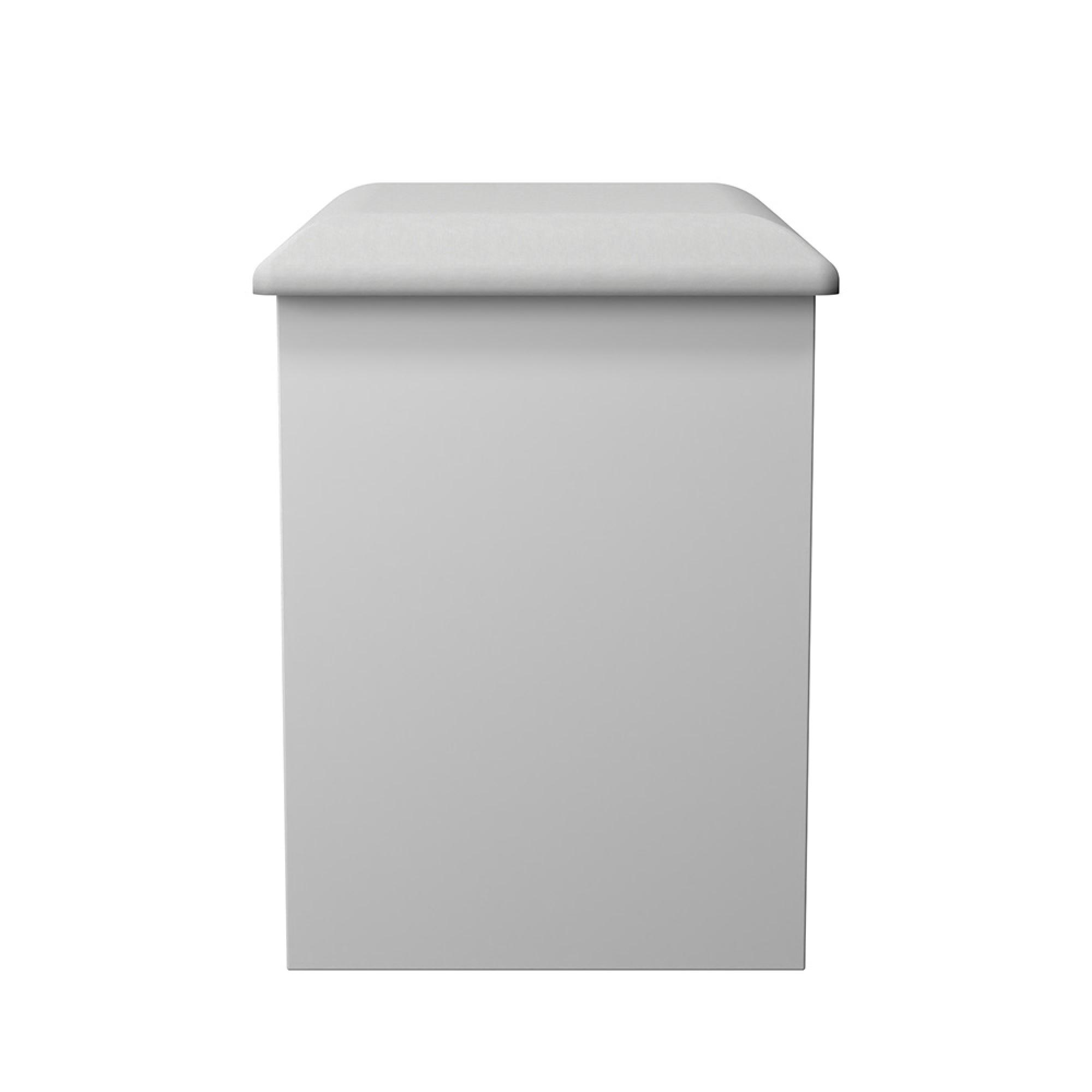 Worcester Dressing Stool - Padded - White