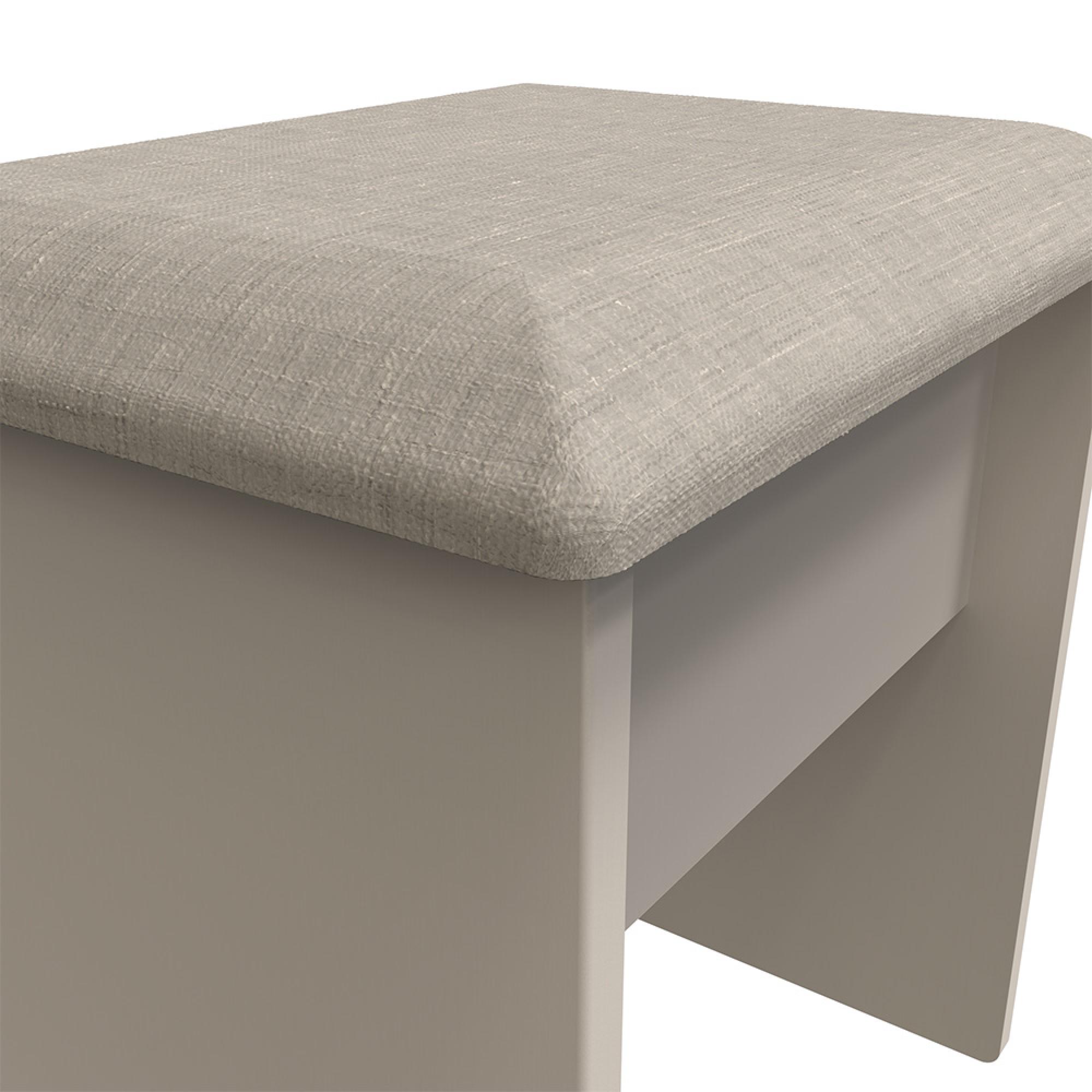 Camden Dressing Stool - Padded - Cashmere
