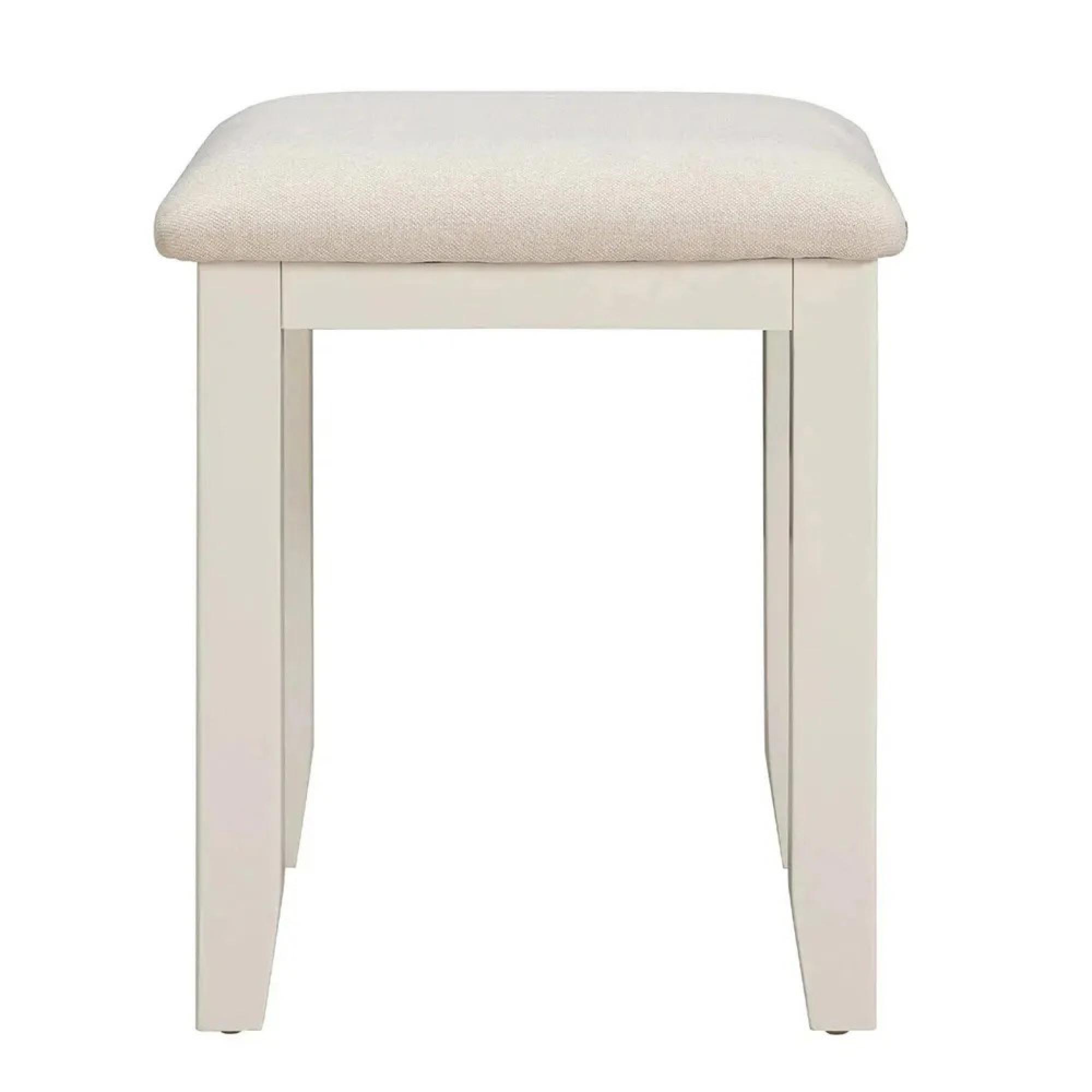 Paisley Dressing Stool - Cream Painted