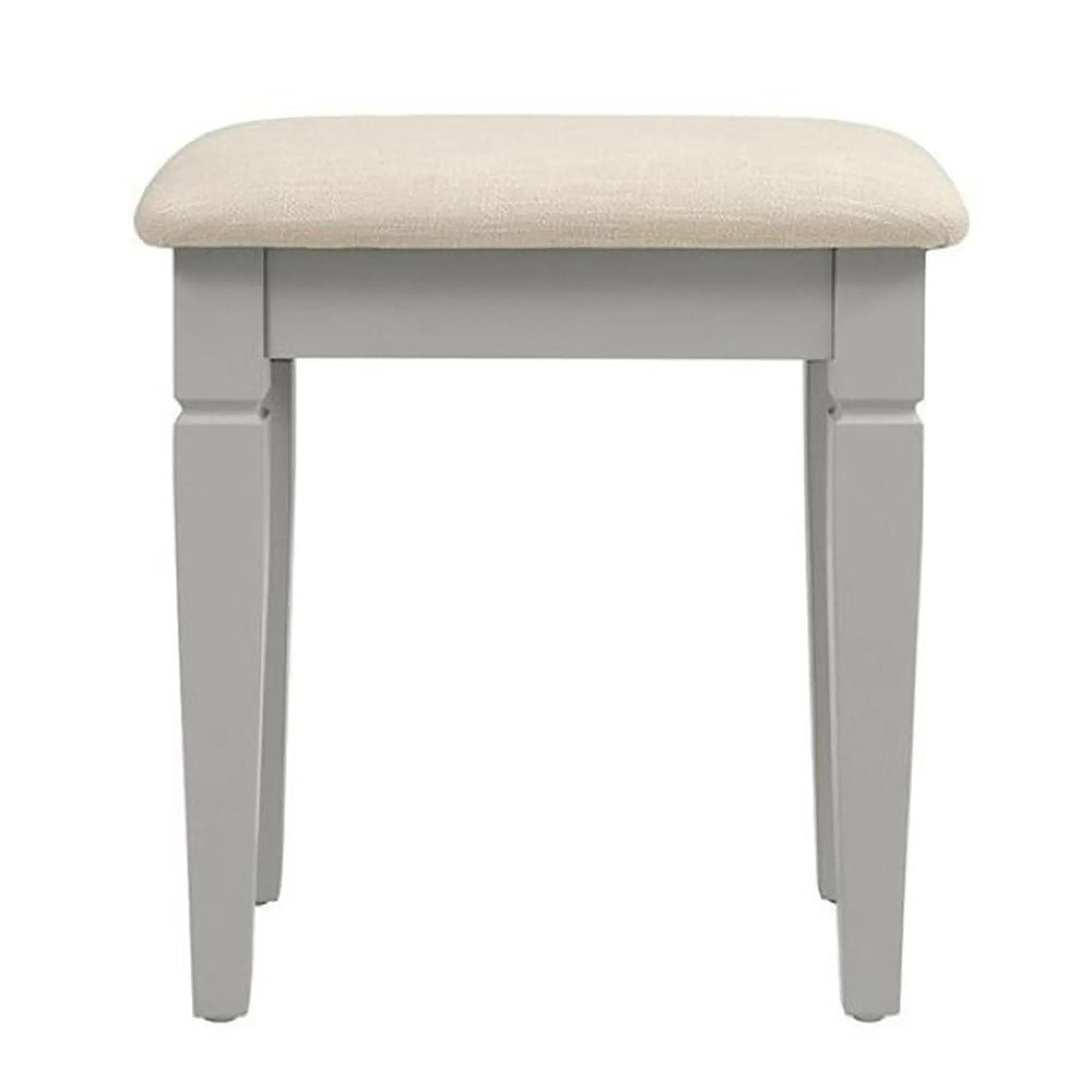 Paisley Dressing Stool - Grey Painted