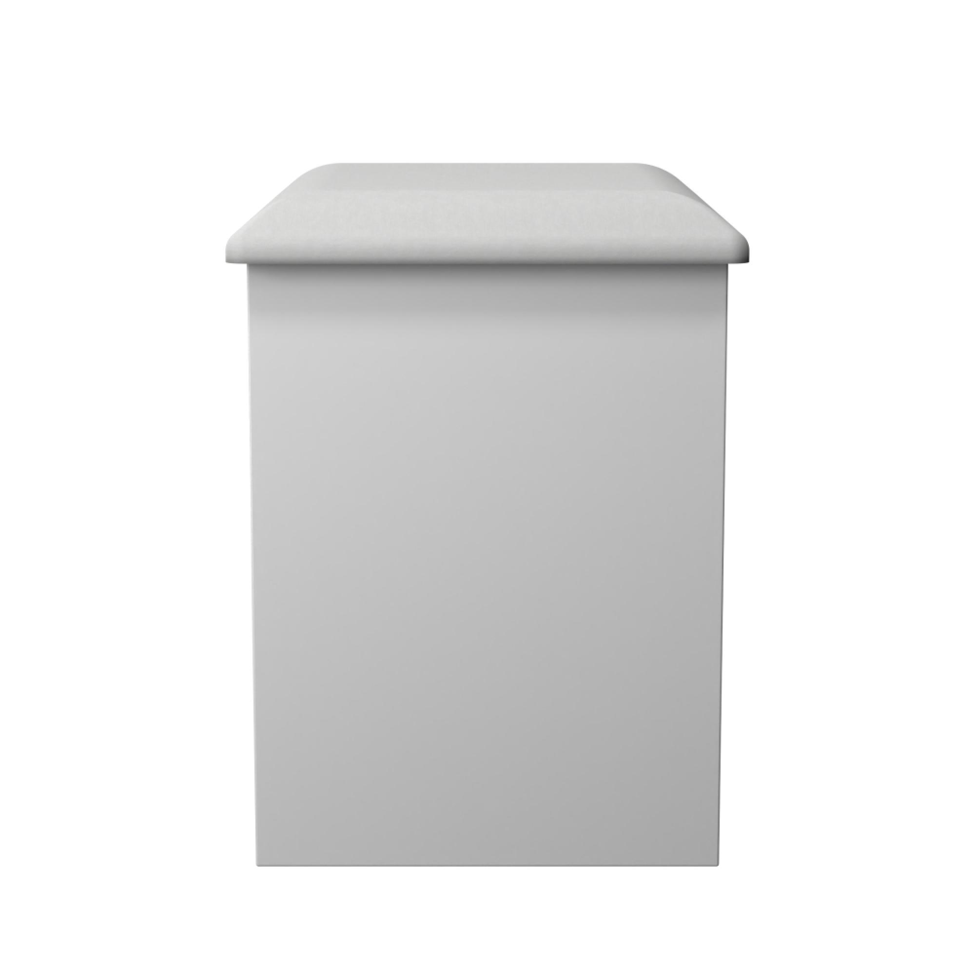 Yarmouth Dressing Stool - Padded - White Matt