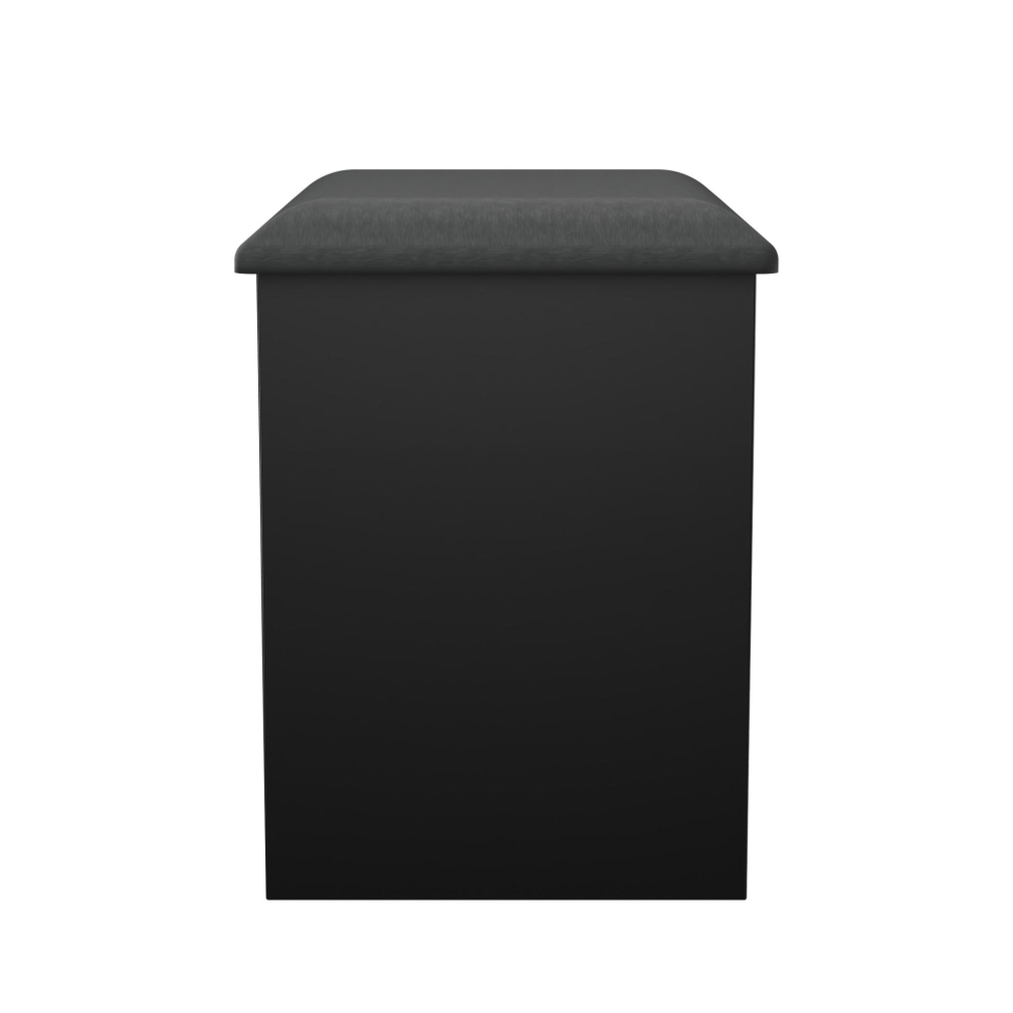 Java Dressing Stool - Padded - Black Ash