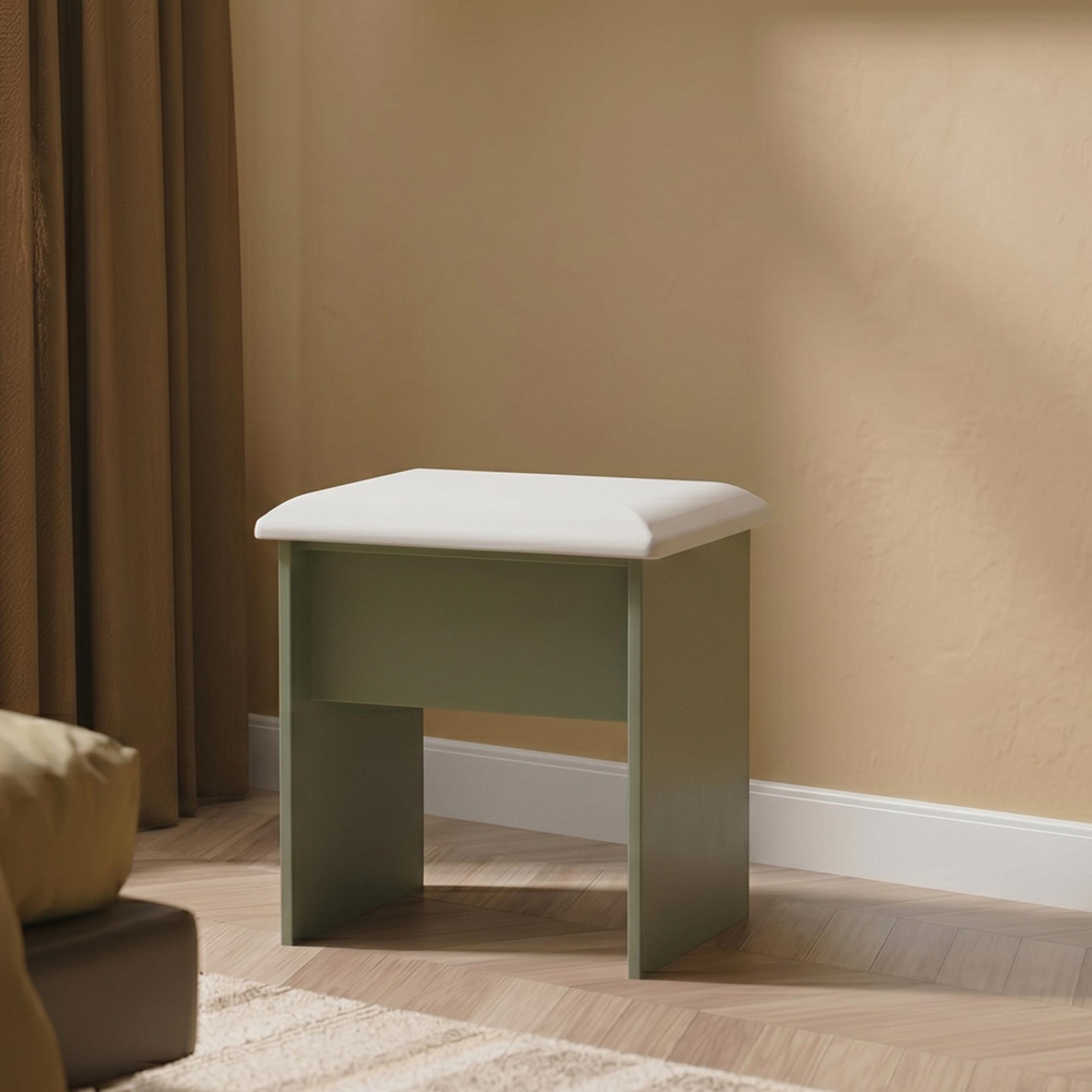Java Dressing Stool - Padded - Reed Green