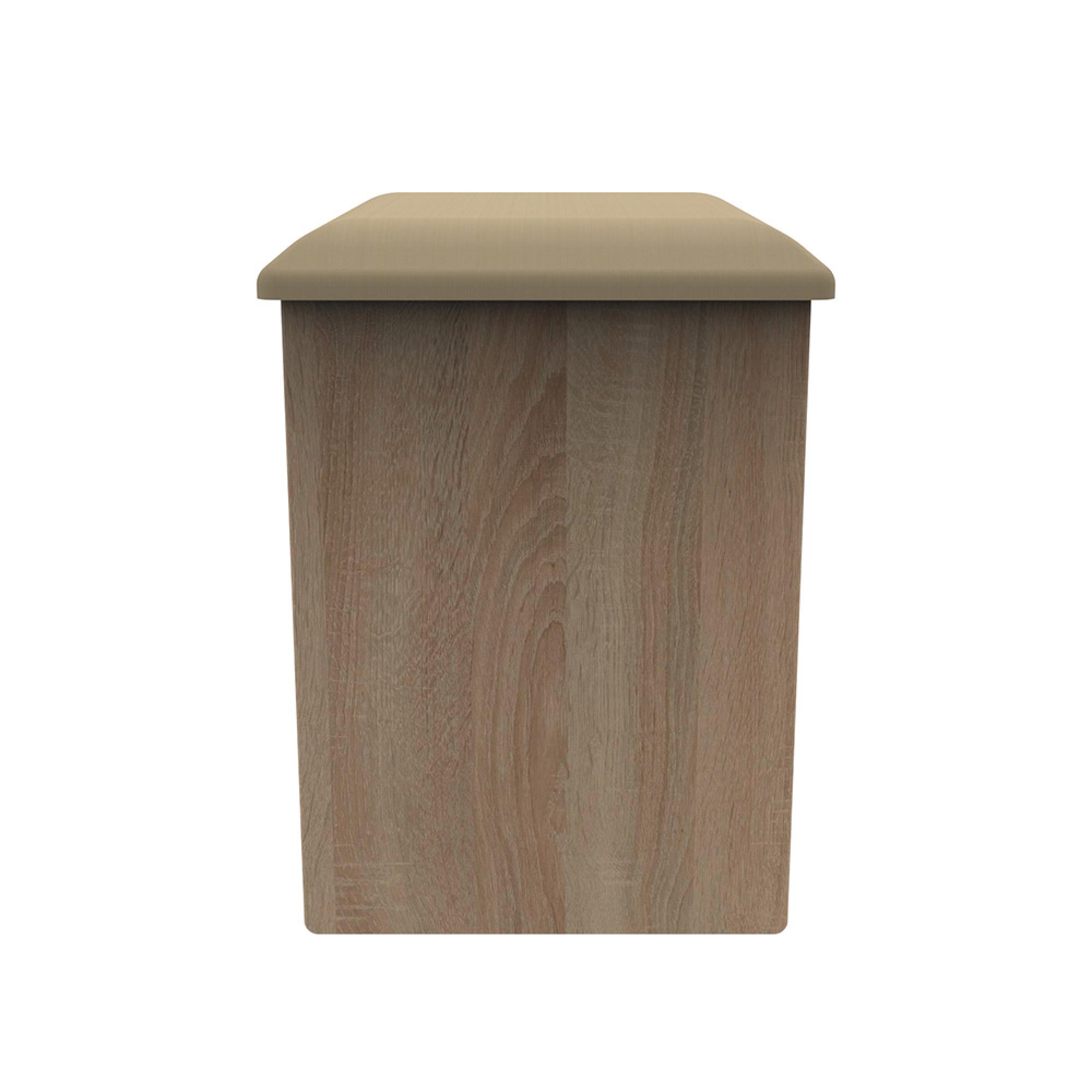 Avon Padded Dressing Stool - Oak