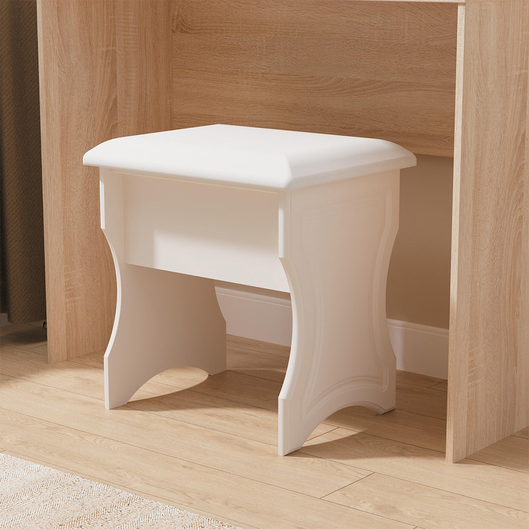 Balmoral Dressing Stool - Padded - Cashmere