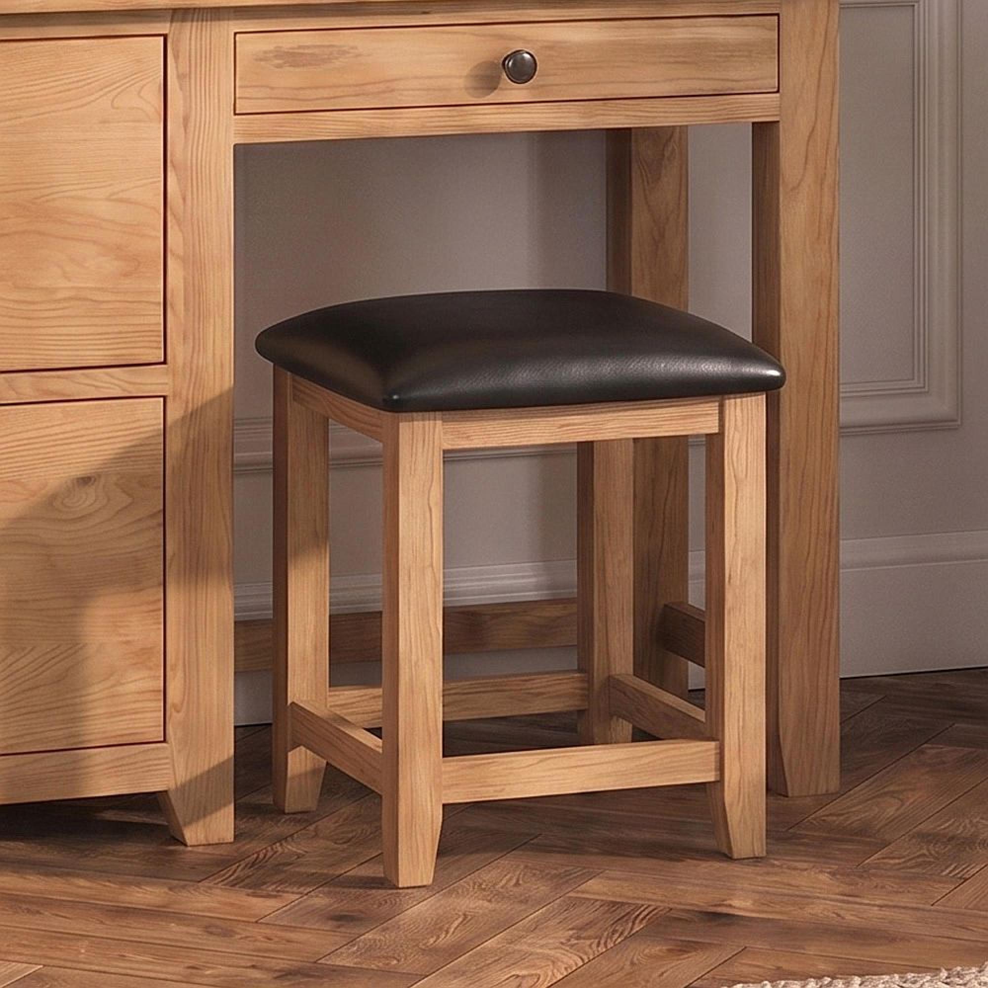 Appleby Dressing Stool - Oak