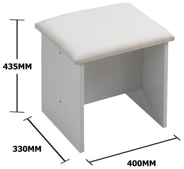 Arthur White Padded Dressing Stool