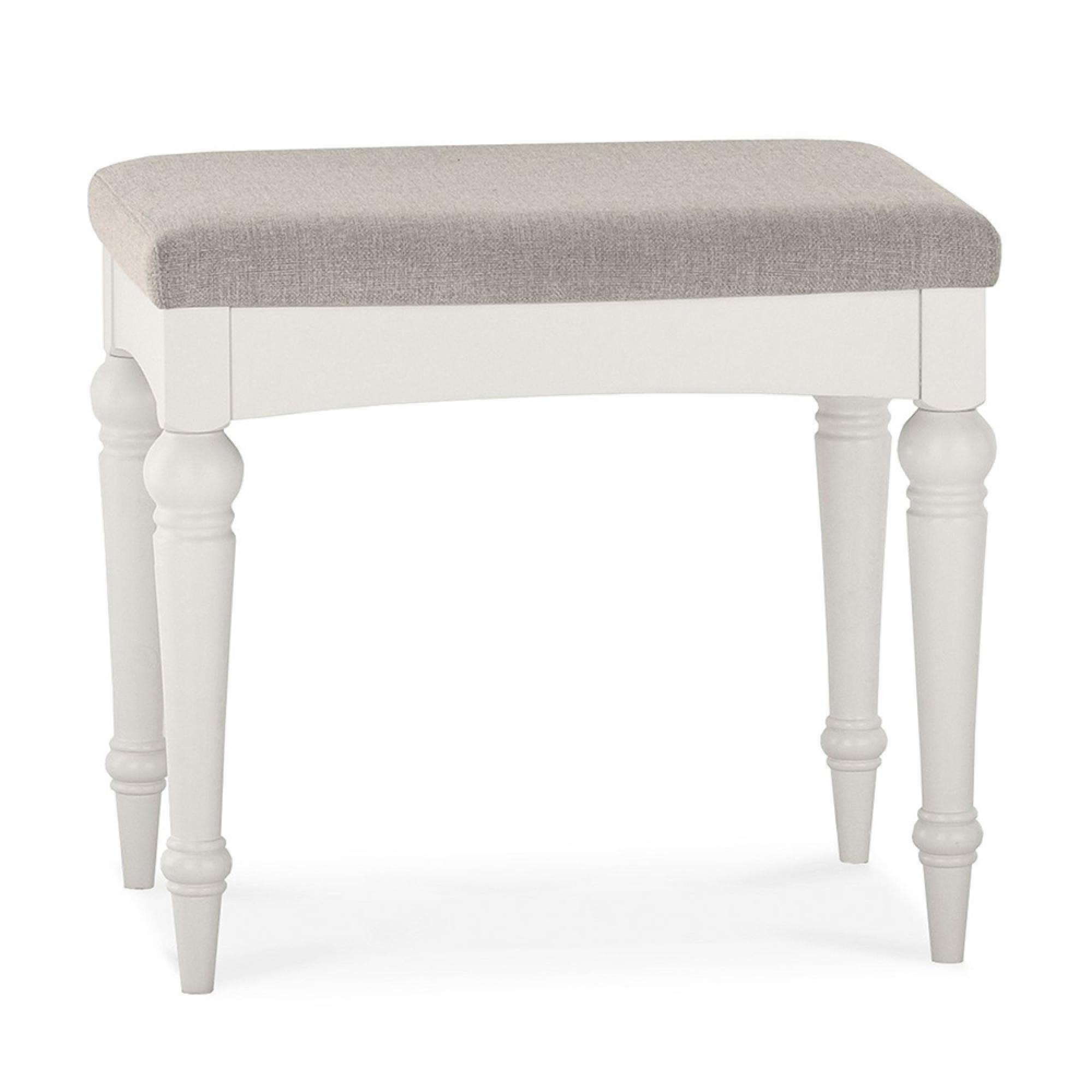 Montreux Stool - Soft Grey - Pebble Grey Fabric