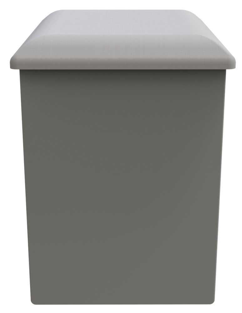 Beverley Dressing Stool - Padded - Grey