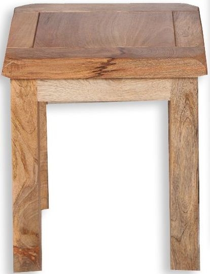 Bombay Solid Mango Wood Dressing Stool