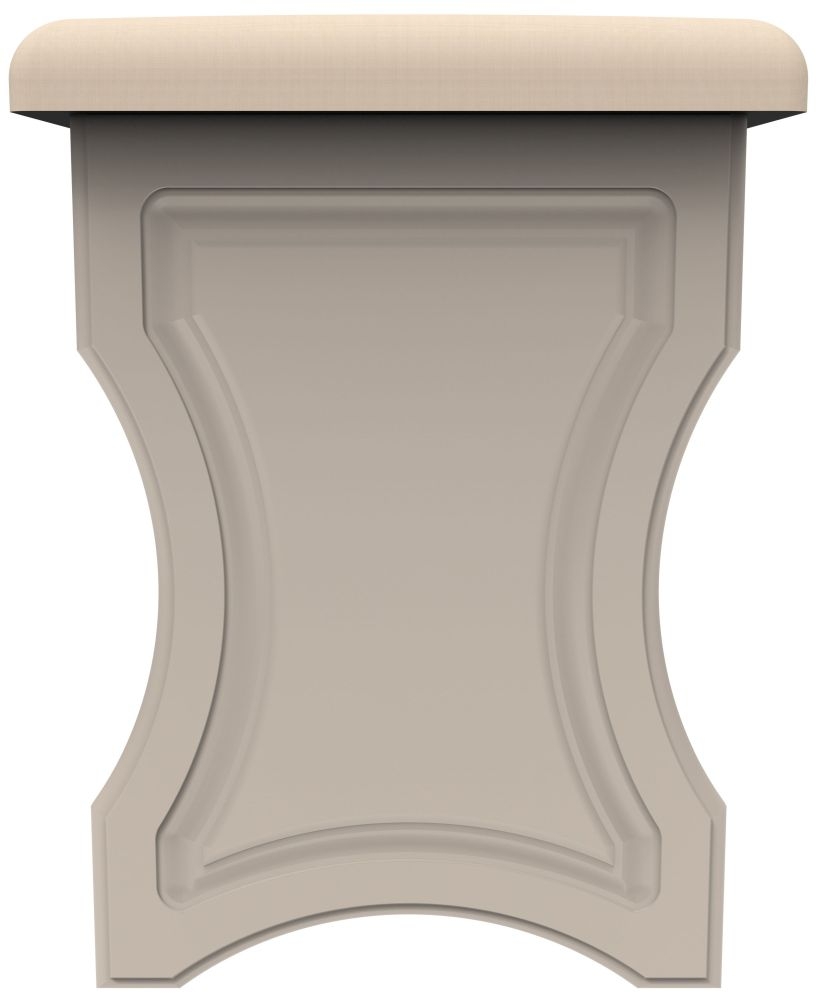 Haworth Dressing Stool - Padded - Cashmere