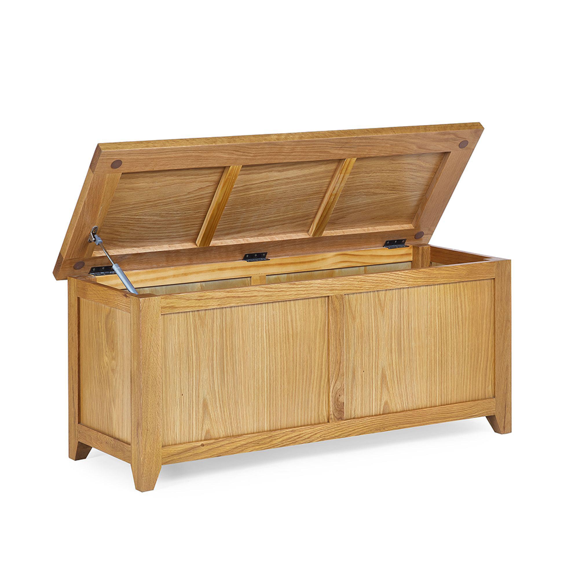 Mallory Storage Bench - Oak