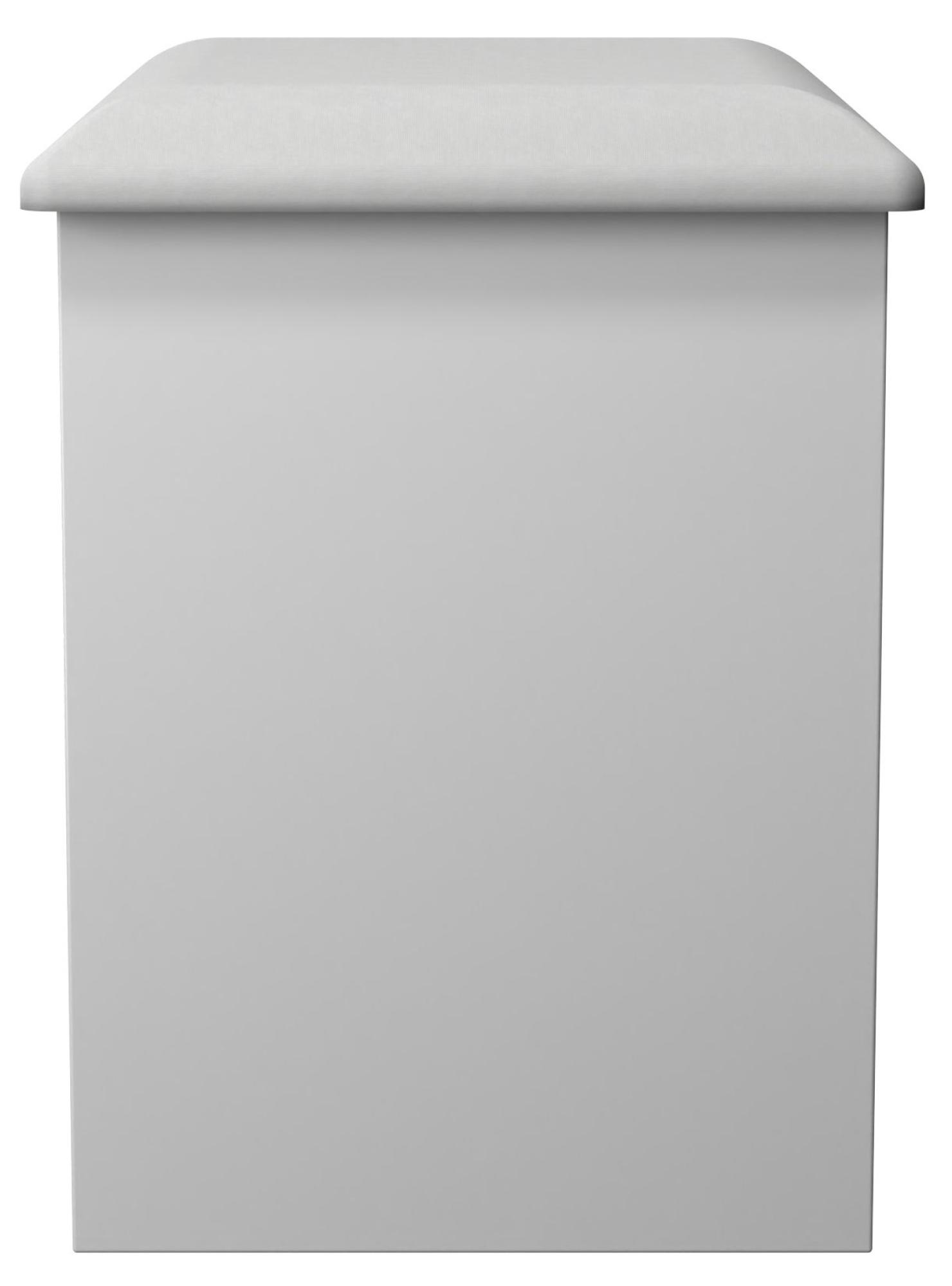 Padstow Dressing Stool - Padded - White