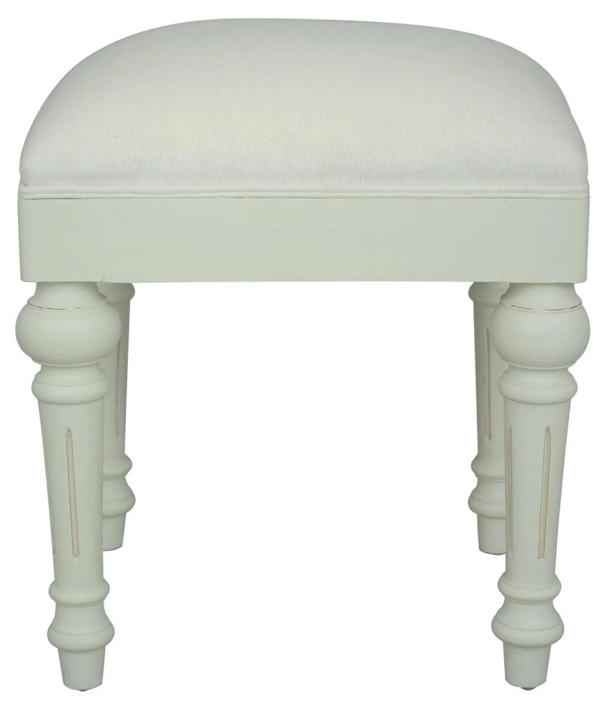 Solana French Lime White Dressing Stool