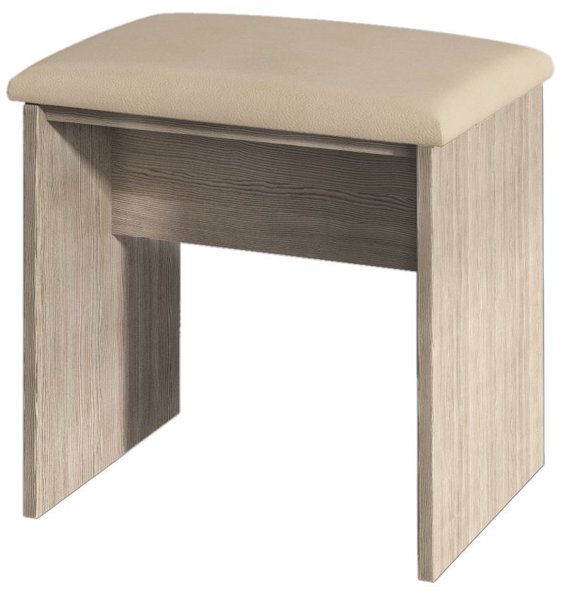 Vienna Oak Dressing Padded Dressing Stool