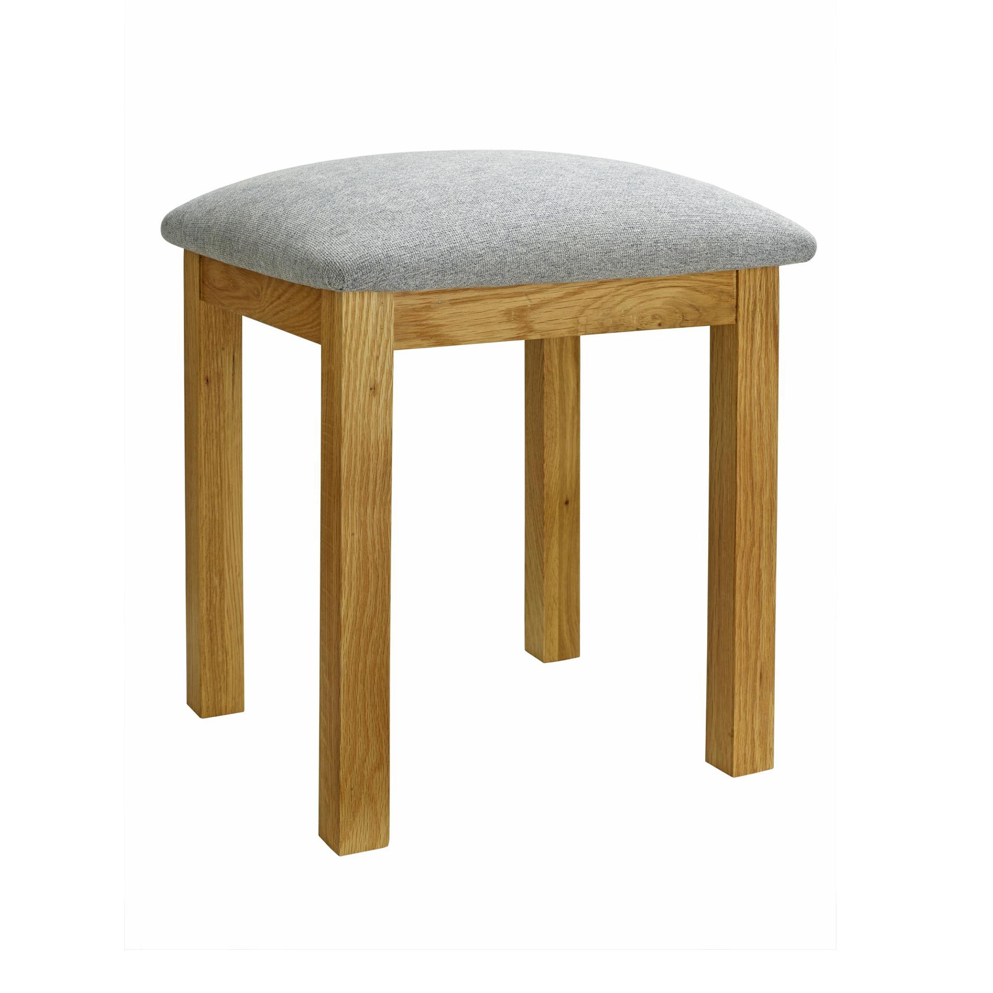 Woburn Dressing Stool - Padded - Rustic Oak