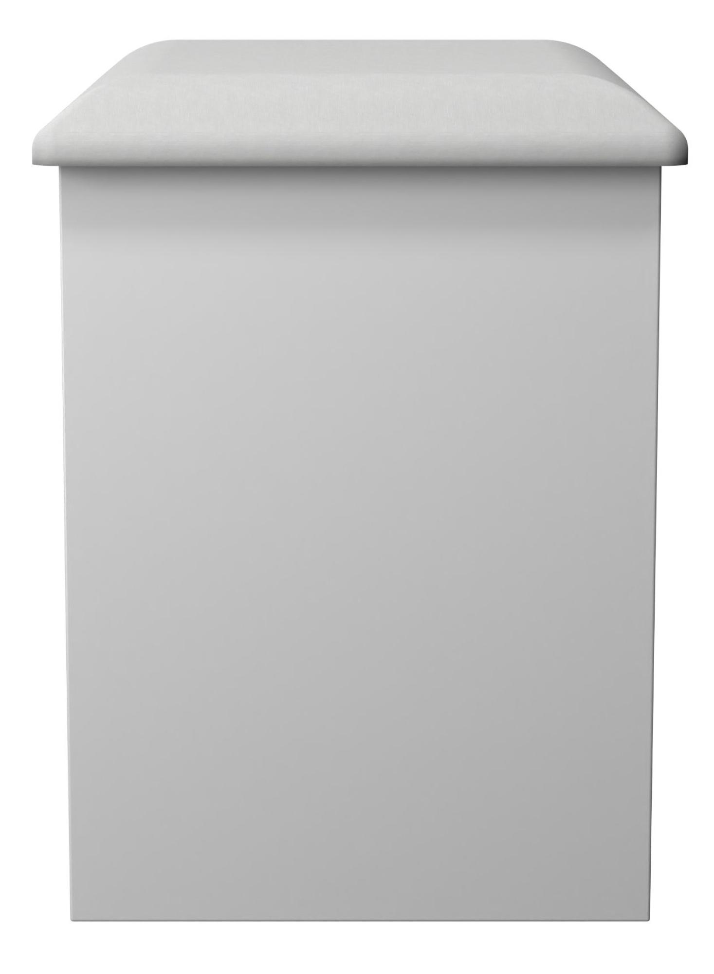 Worcester Dressing Stool - Padded - White