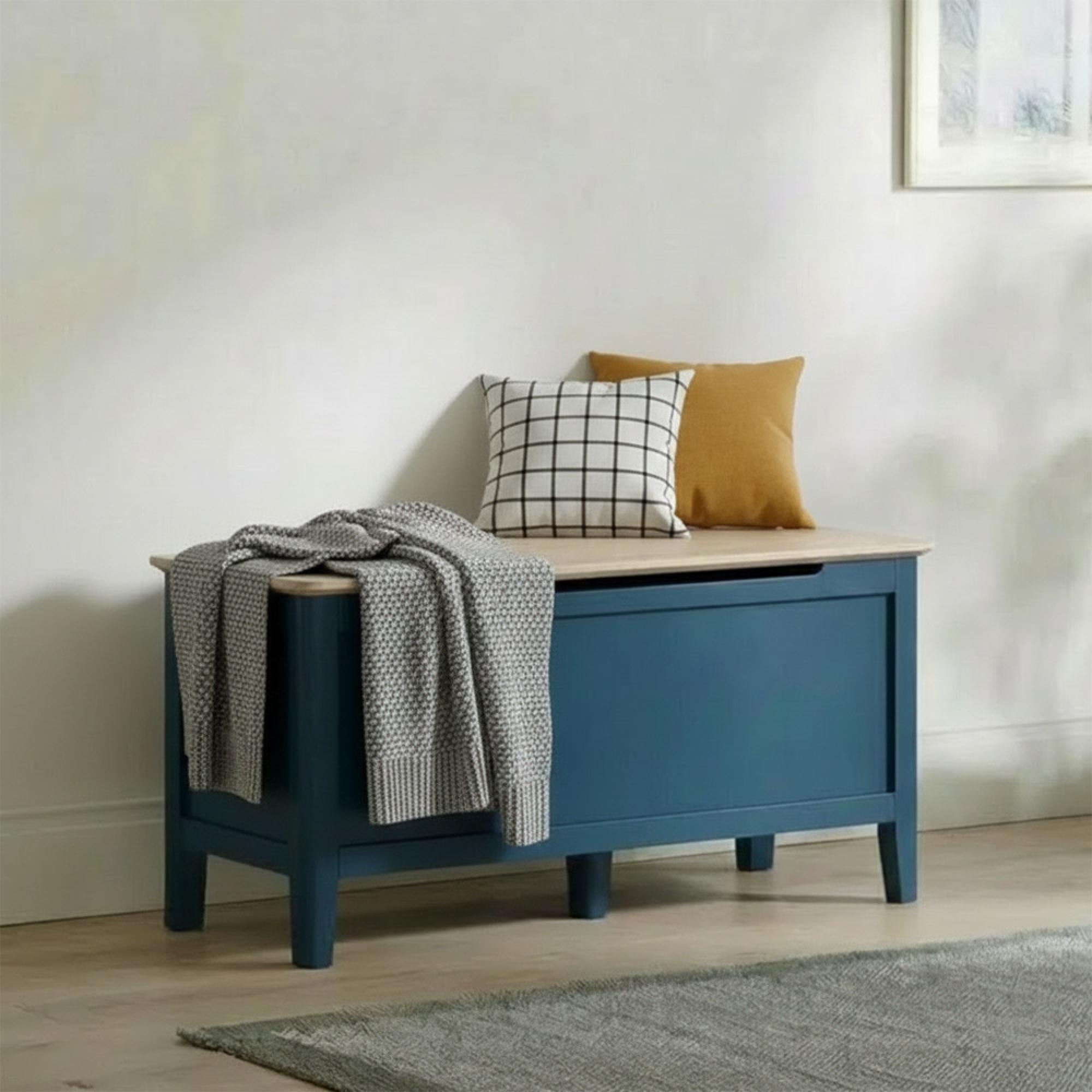 Marlow Blanket Box - Blue