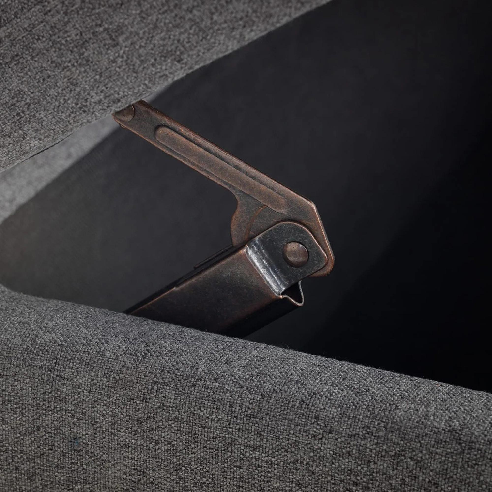 Astrid Blanket Box - Grey Fabric