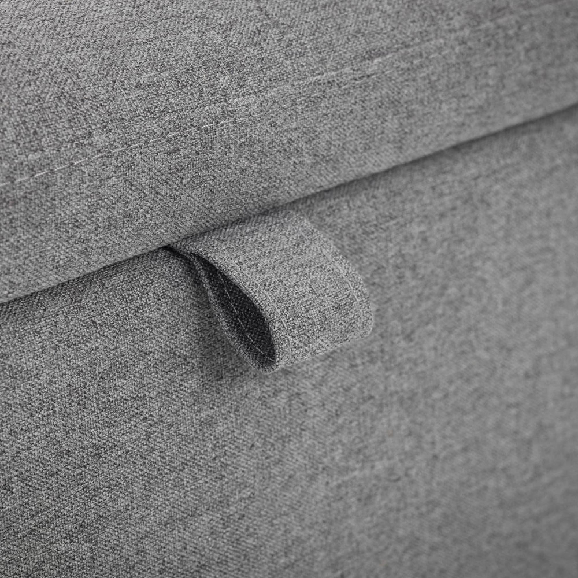 Astrid Blanket Box - Grey Fabric