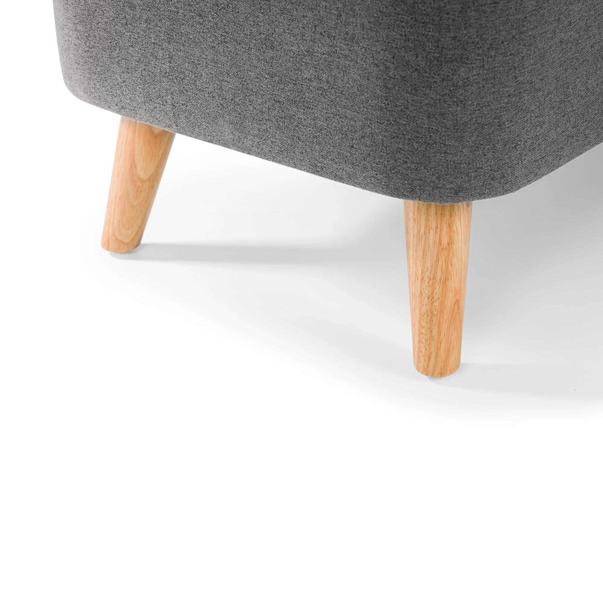 Astrid Blanket Box - Grey Fabric