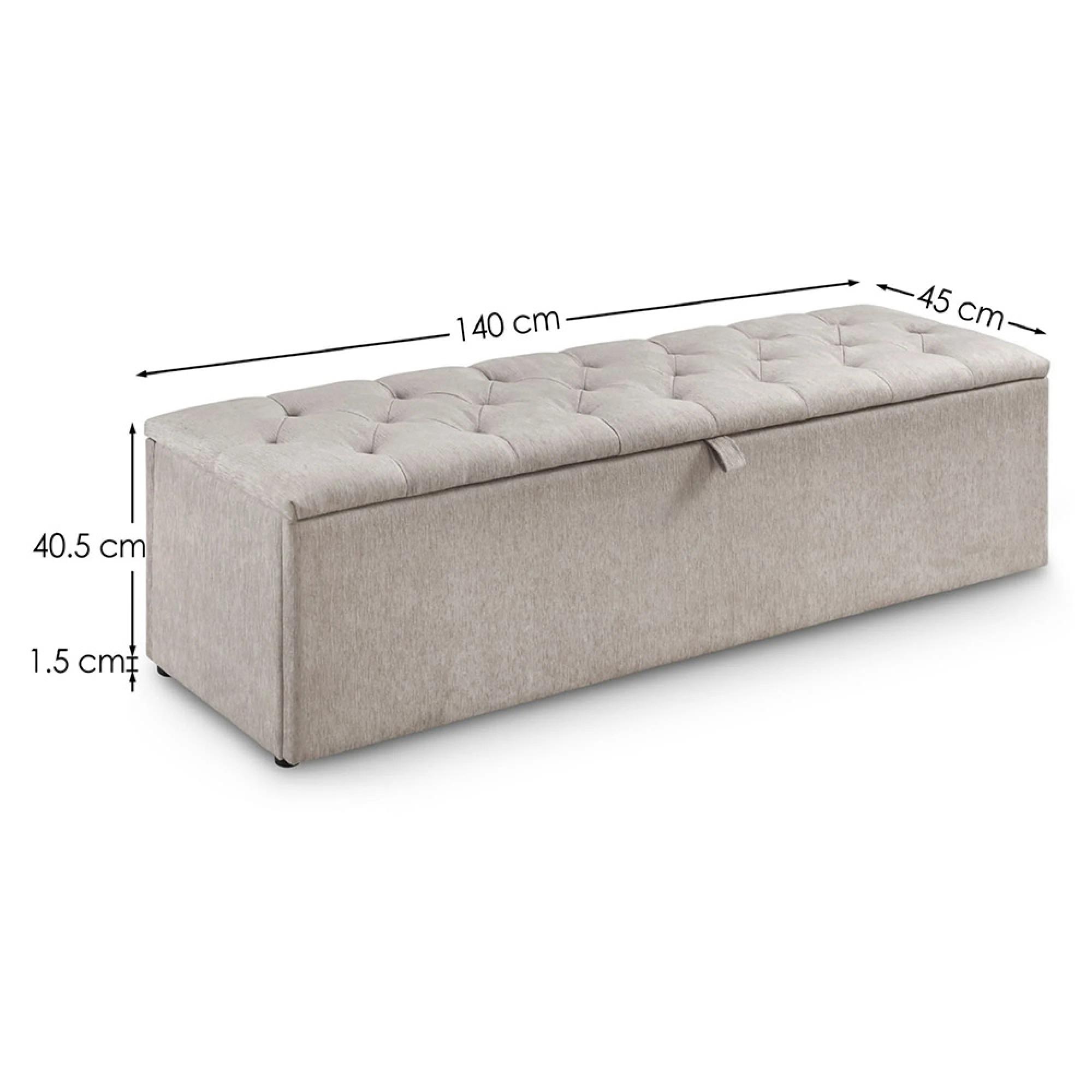 Ravello Blanket Box - Mink Fabric