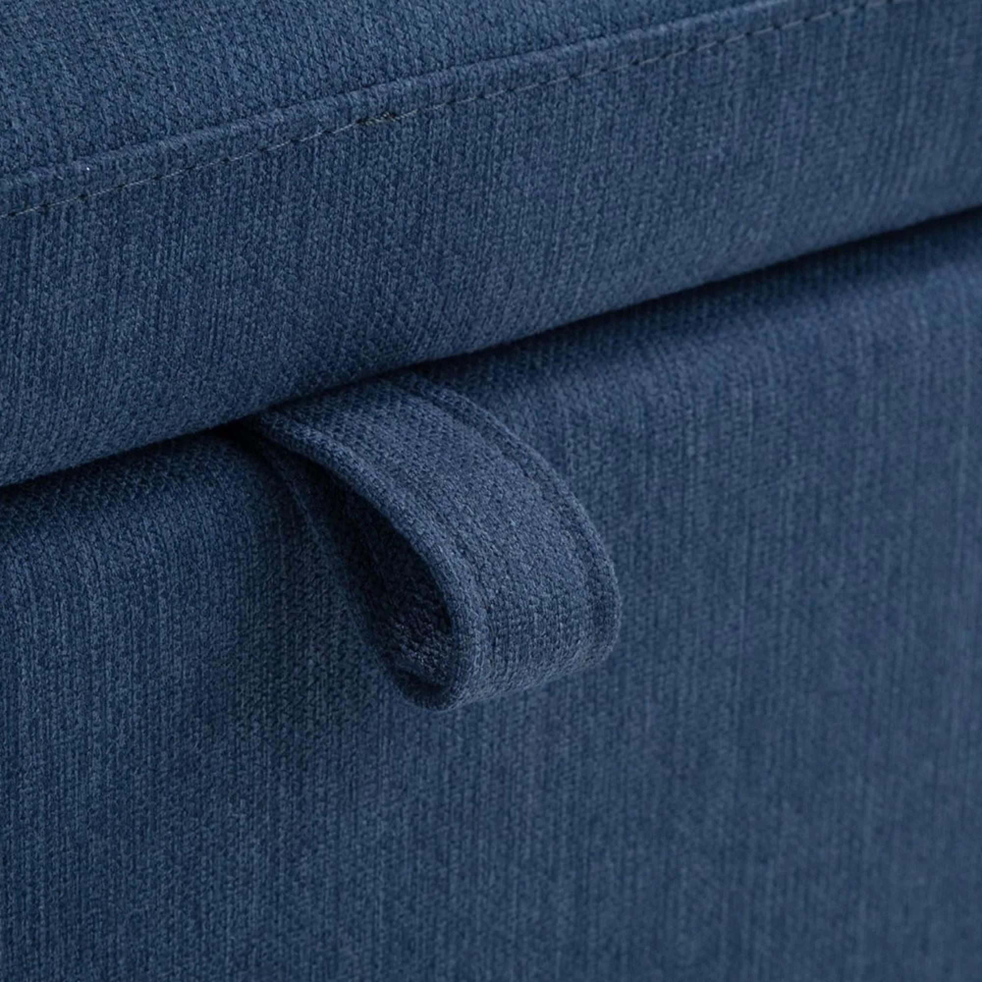 Sorrento Blanket Box - Blue Fabric