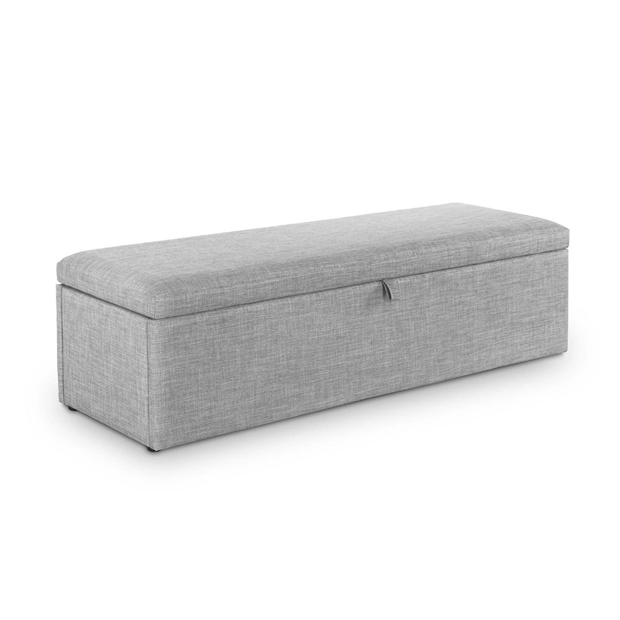 Sorrento Blanket Box - Light Grey Fabric