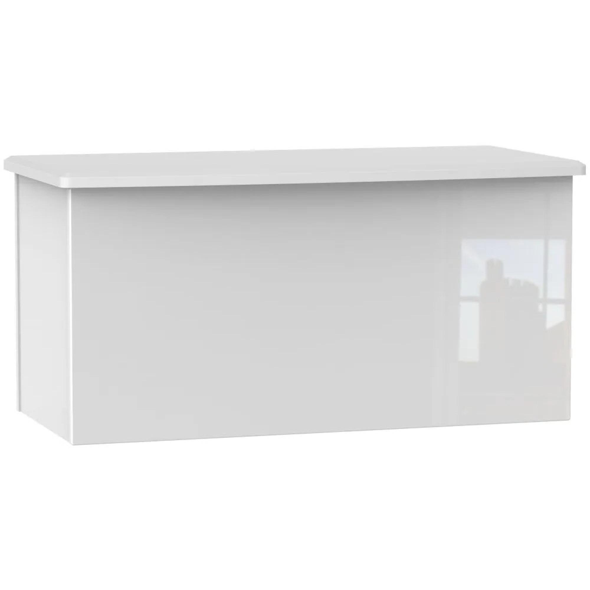 Knightsbridge Blanket Box - White Gloss