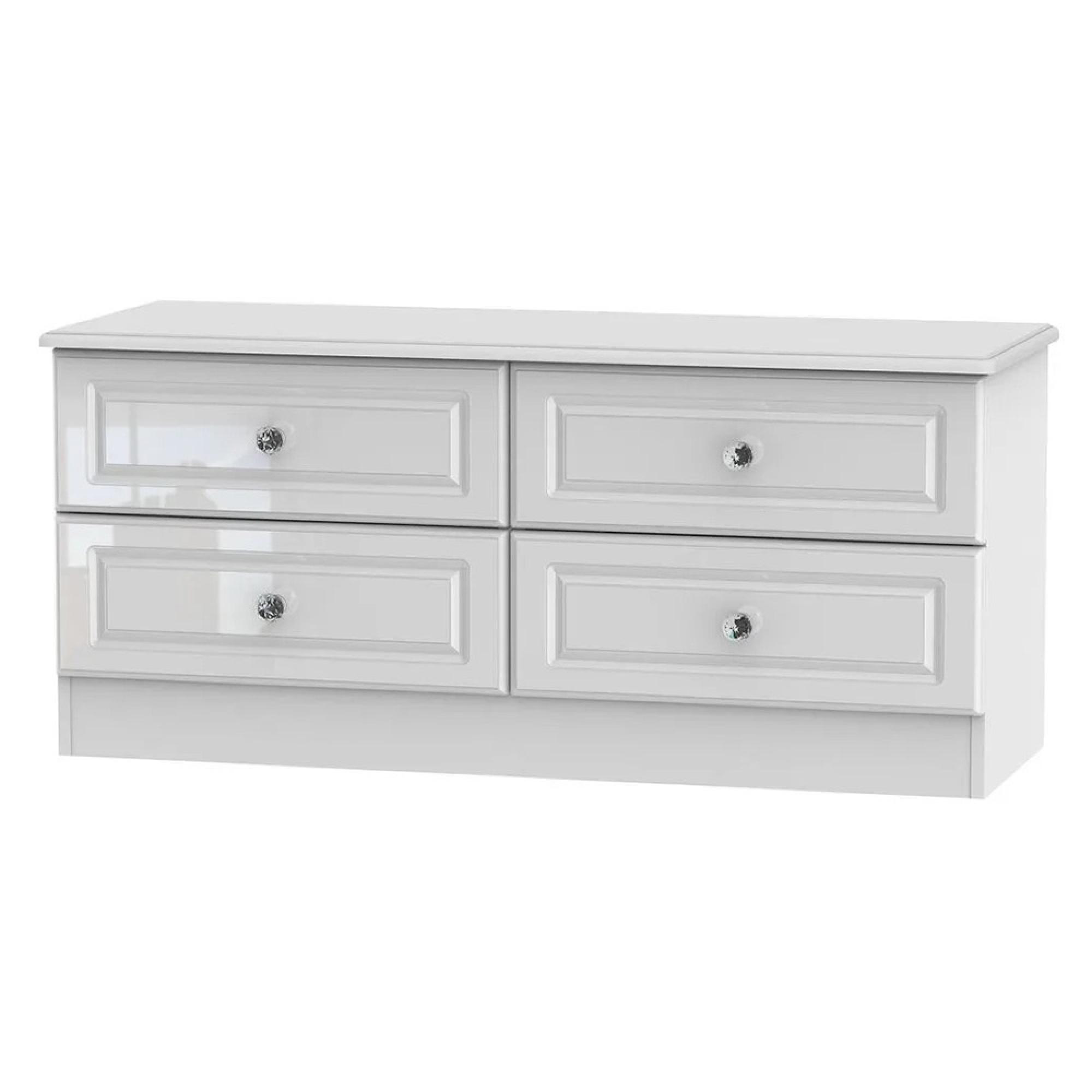 Balmoral Bed Box - White Gloss