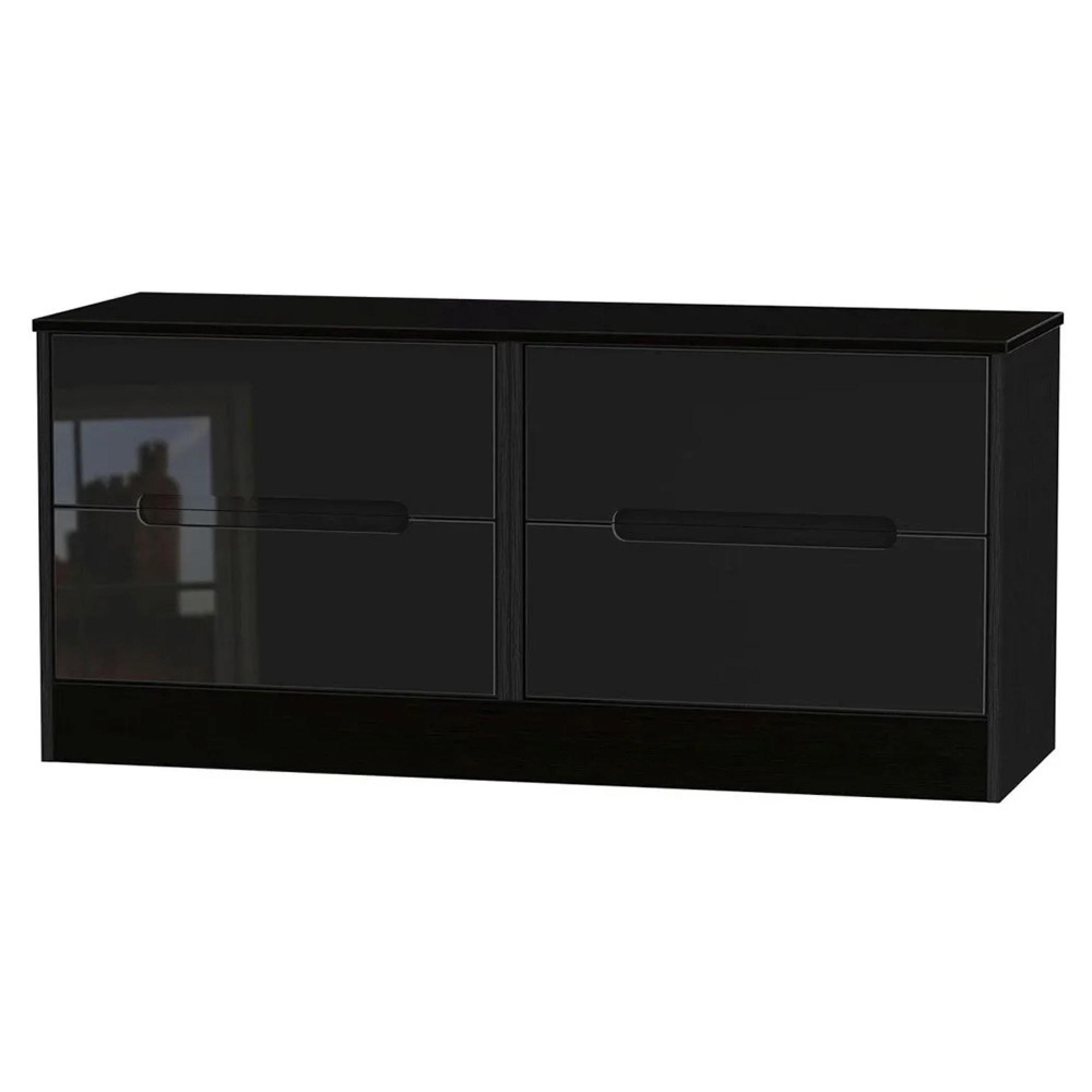 Monaco Bed Box - Black Gloss