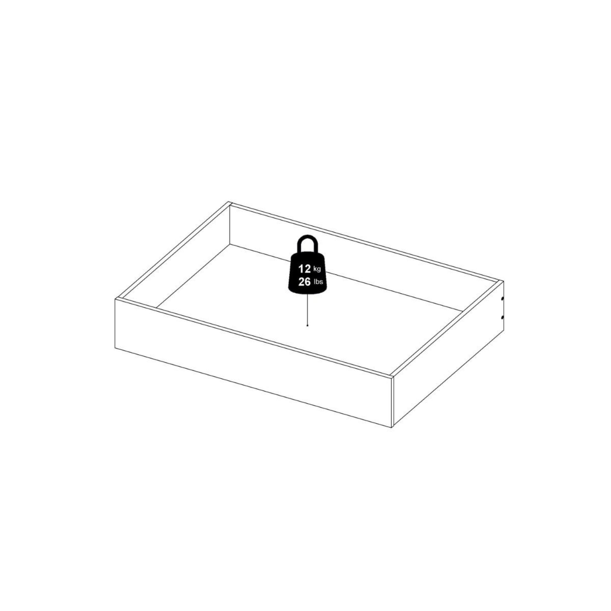 Naia Underbed Drawer - Set of 2 - White Gloss