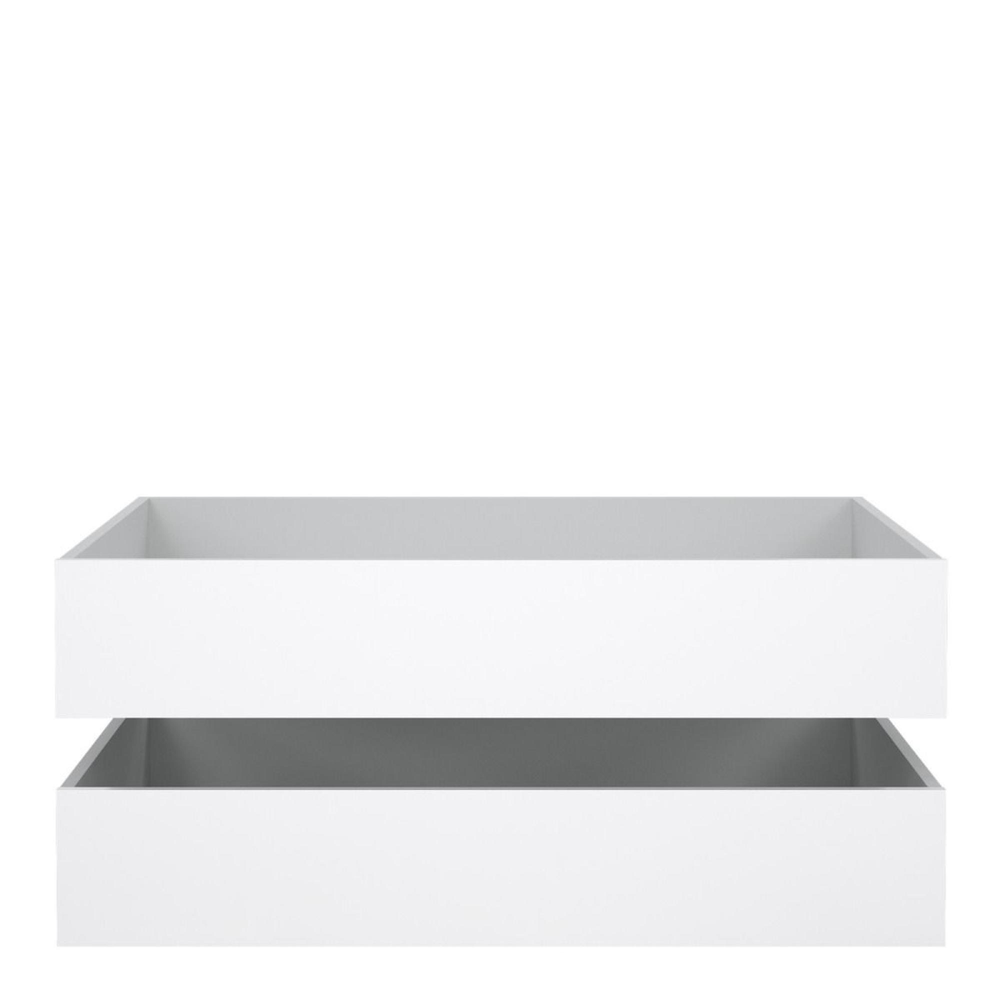 Naia Underbed Drawer - Set of 2 - White Gloss