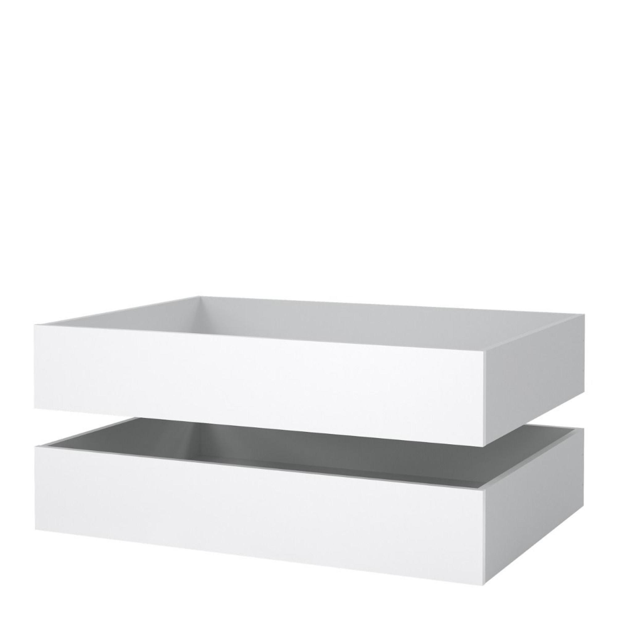 Naia Underbed Drawer - Set of 2 - White Gloss
