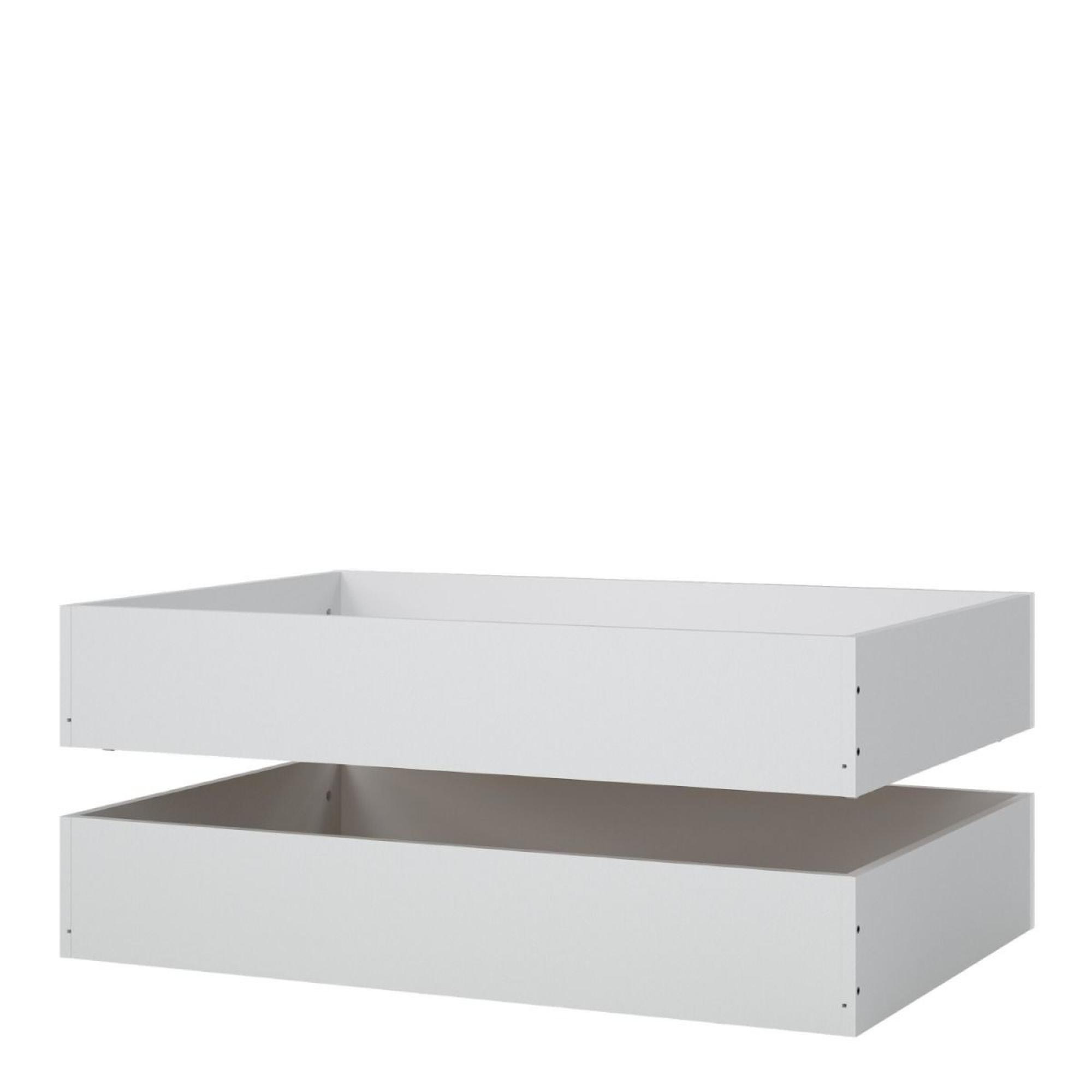Naia Underbed Drawer - Set of 2 - White Gloss