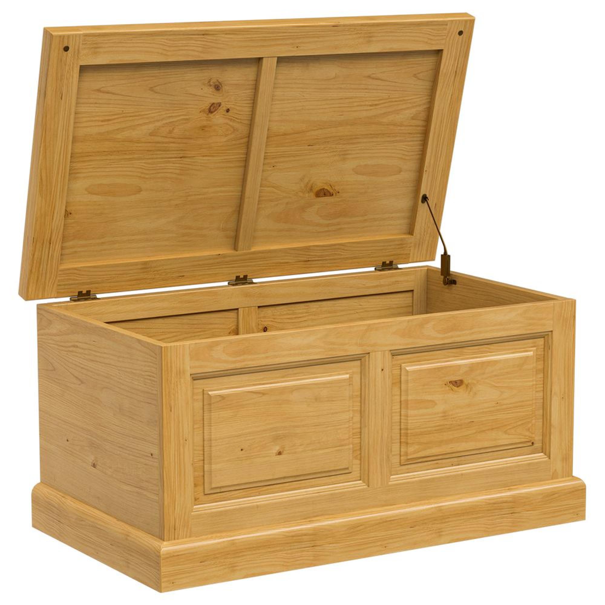 Churchill Blanket Box - 1 Door - Waxed Pine