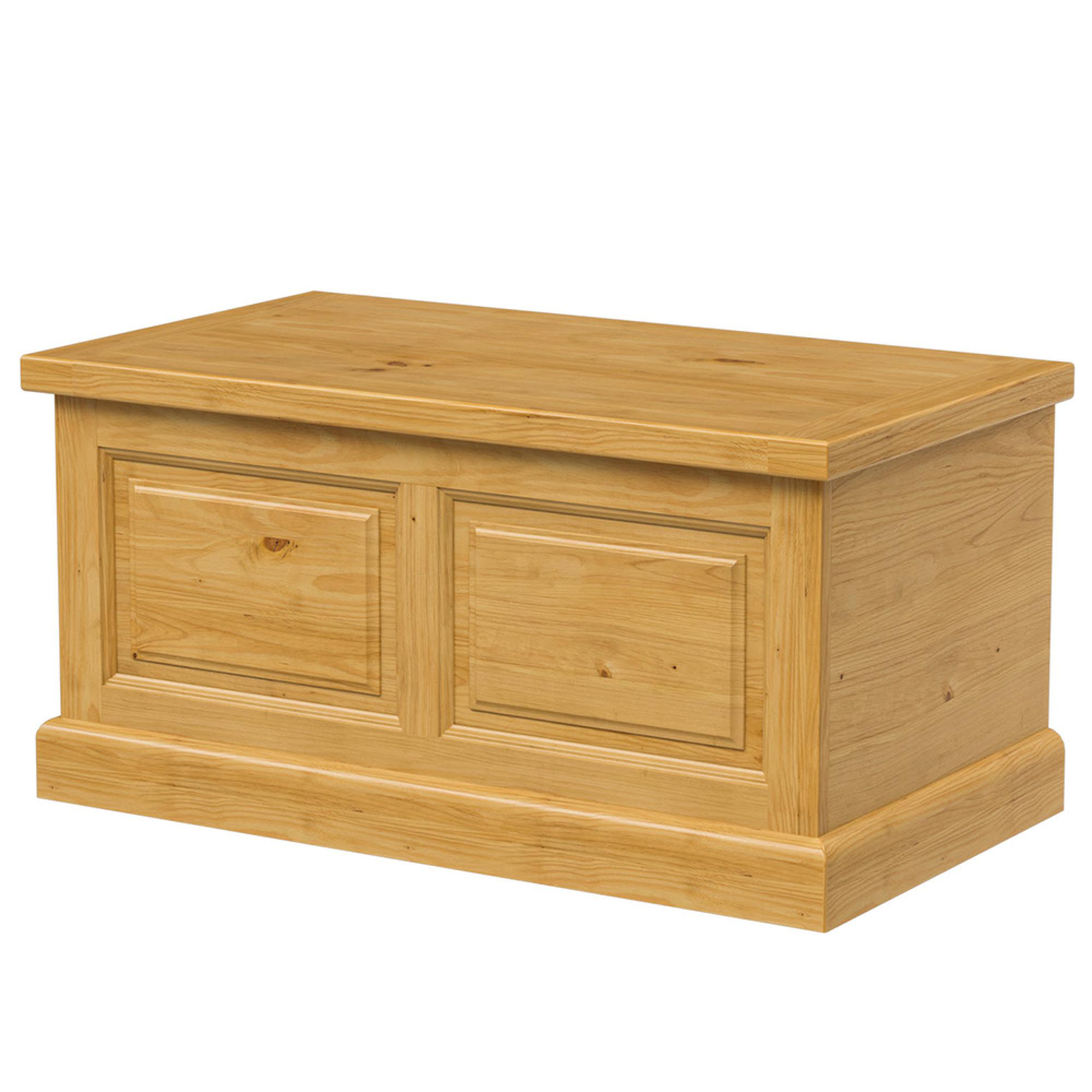 Churchill Blanket Box - 1 Door - Waxed Pine