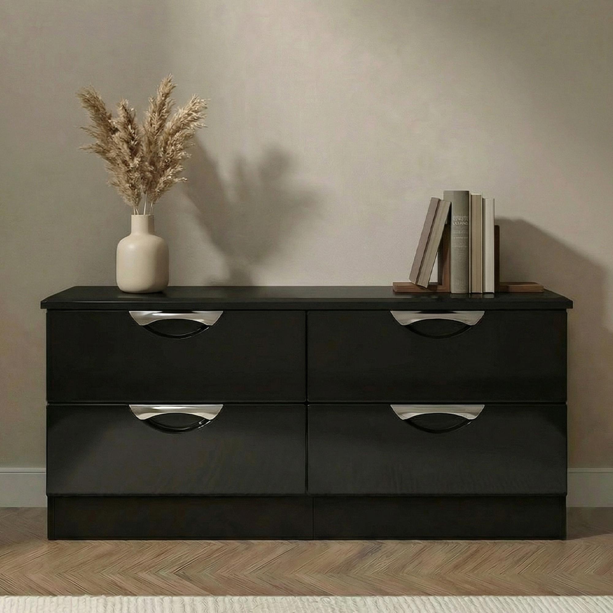 Camden Bed Box - Black Gloss