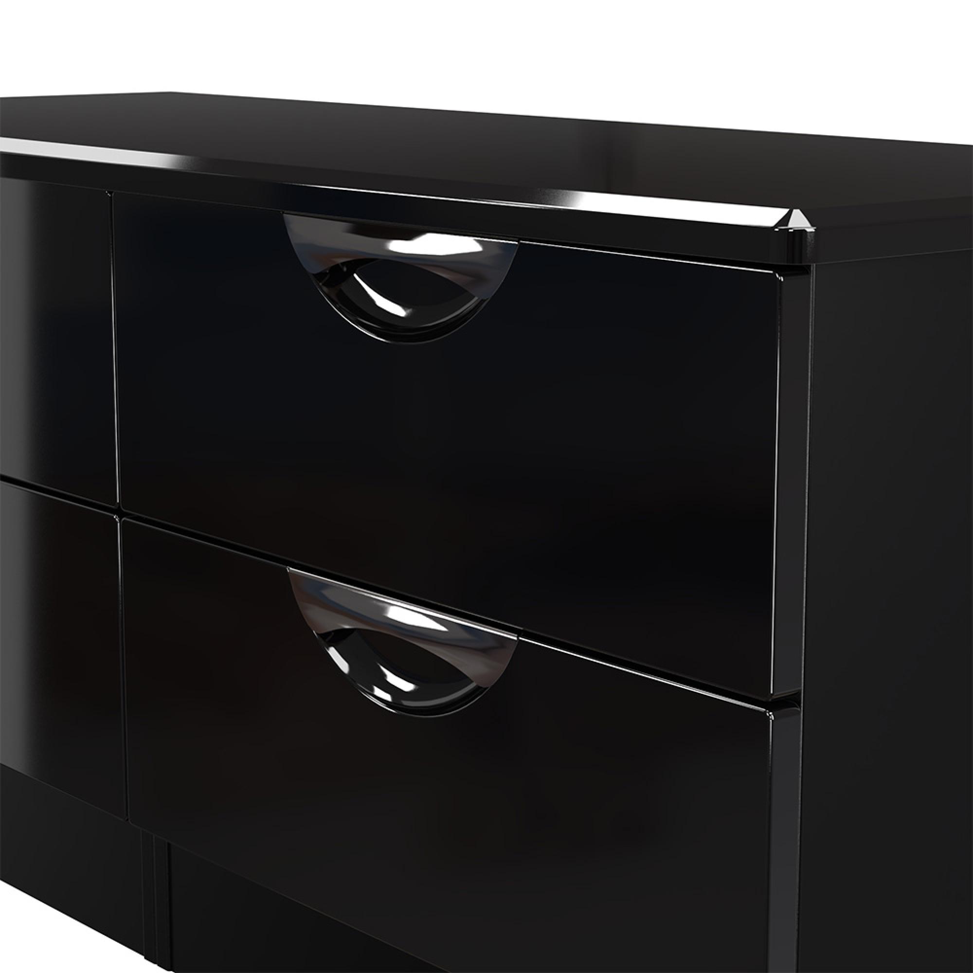 Camden Bed Box - Black Gloss