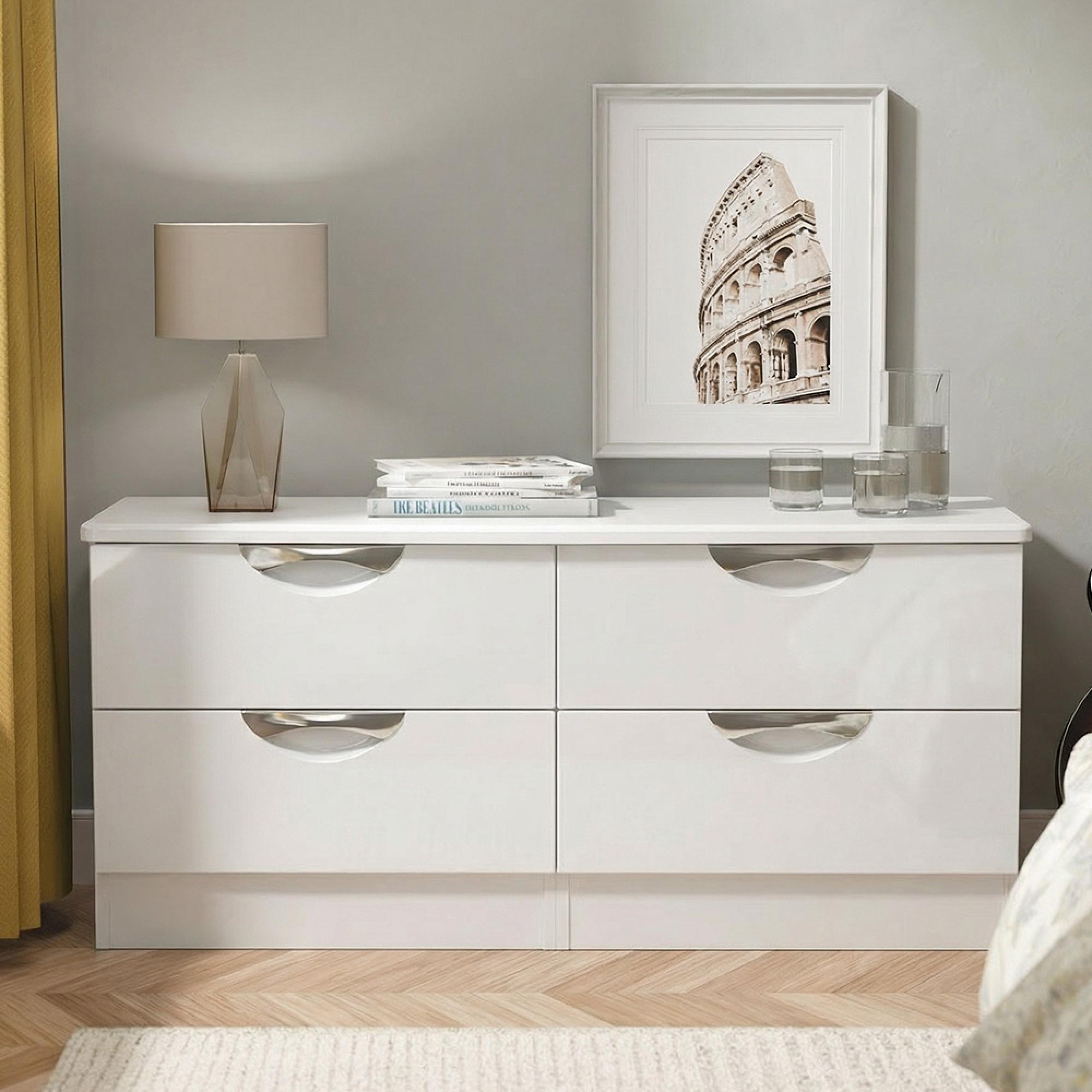 Camden Bed Box - White Gloss