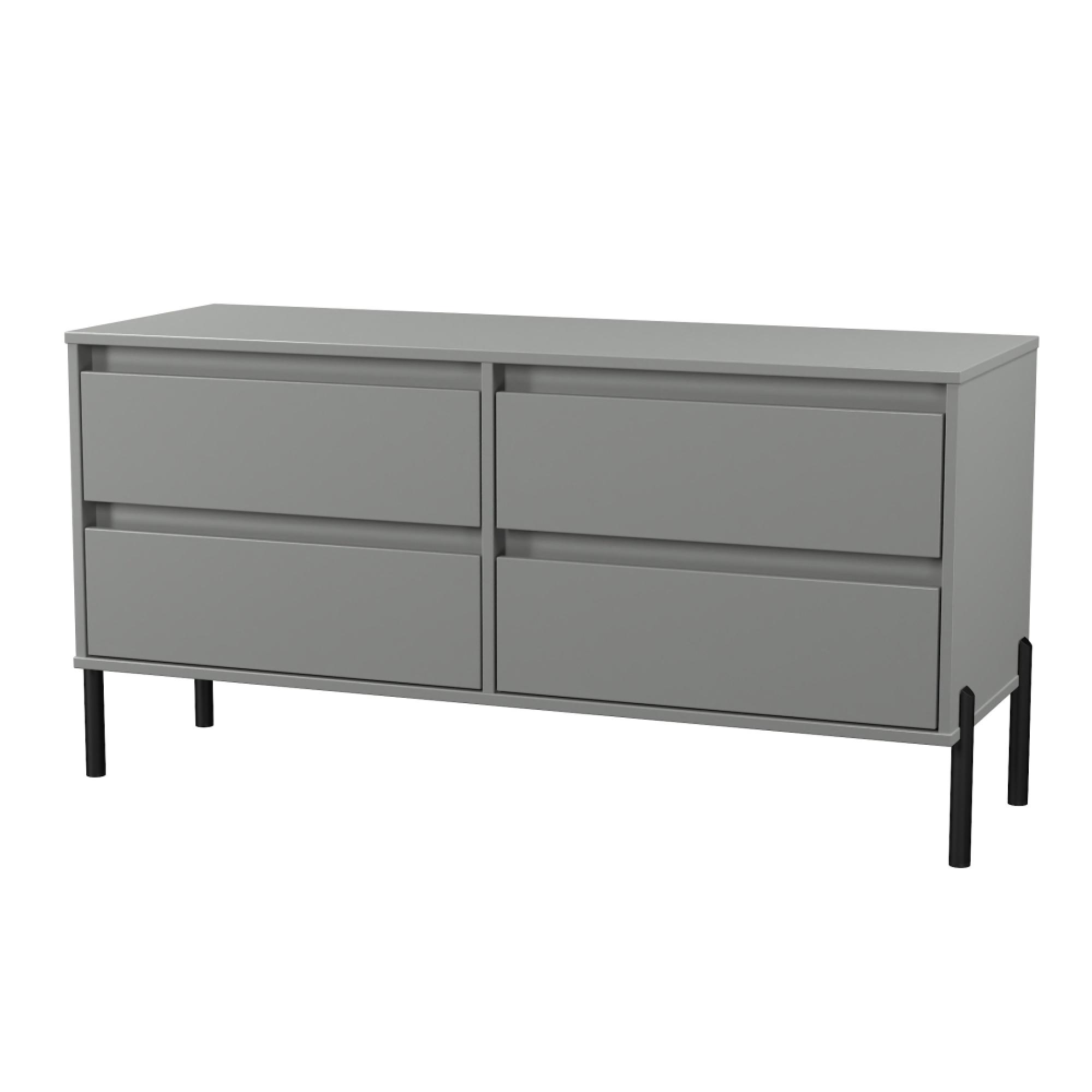 Leona Bed Box - 4 Drawer - Dusk Grey