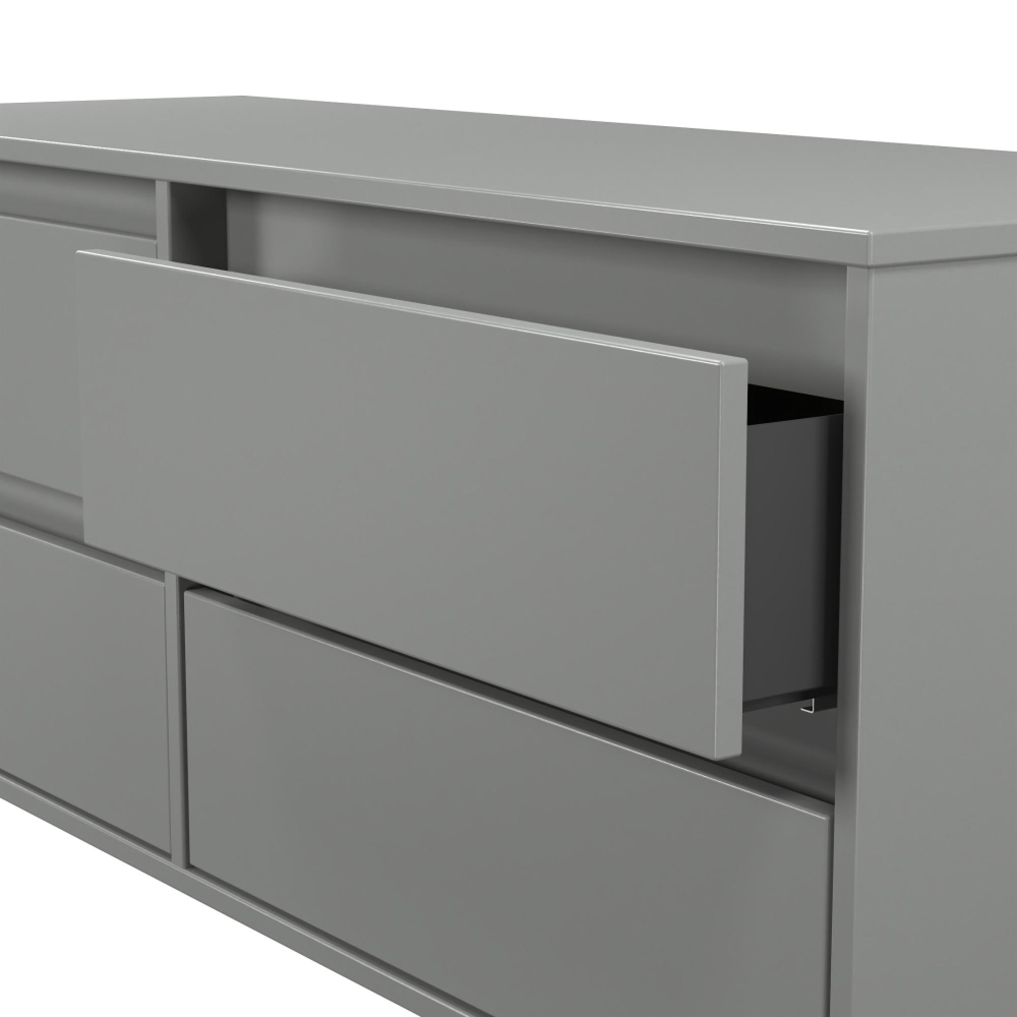 Leona Bed Box - 4 Drawer - Dusk Grey