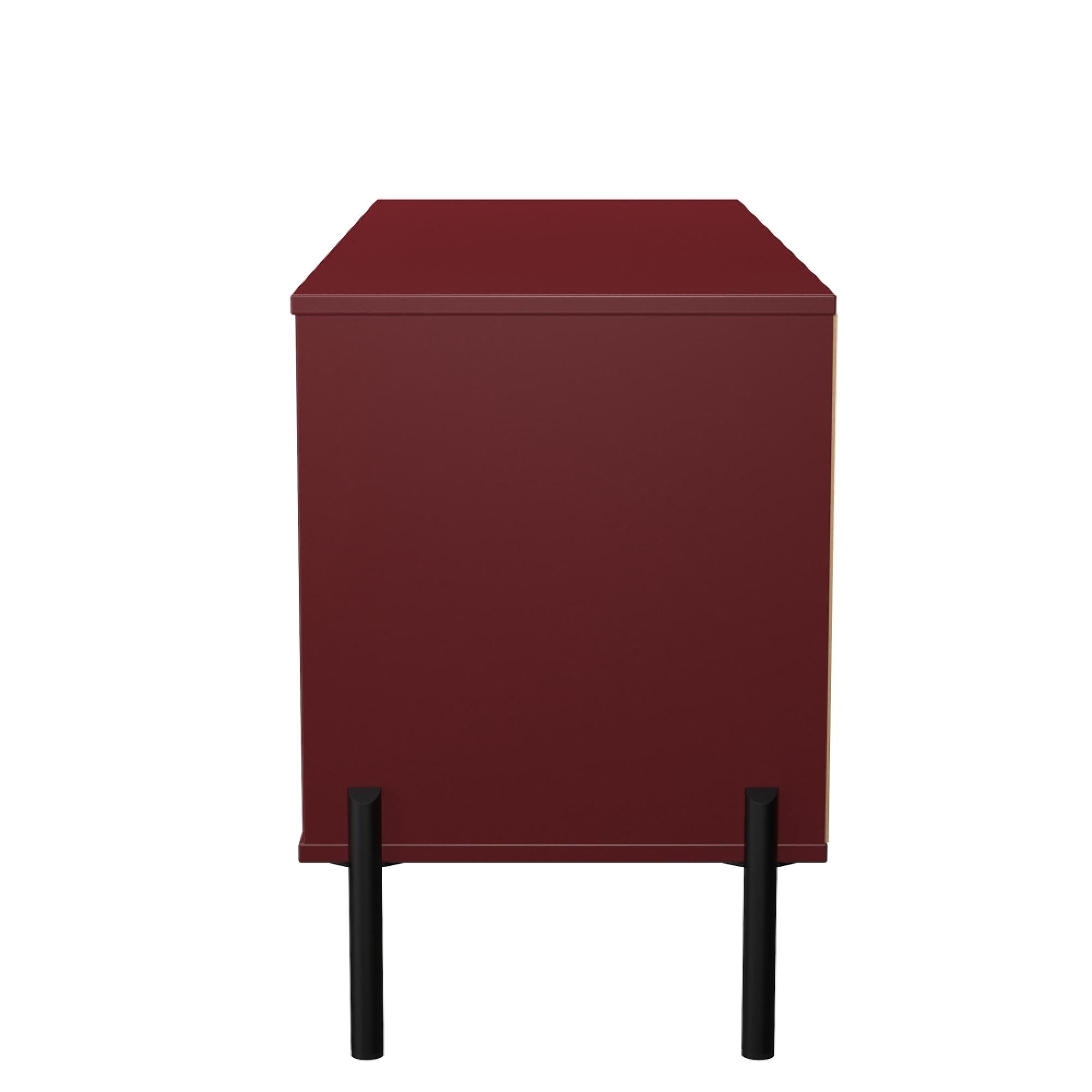 Leona Bed Box - 4 Drawer - Red Matt