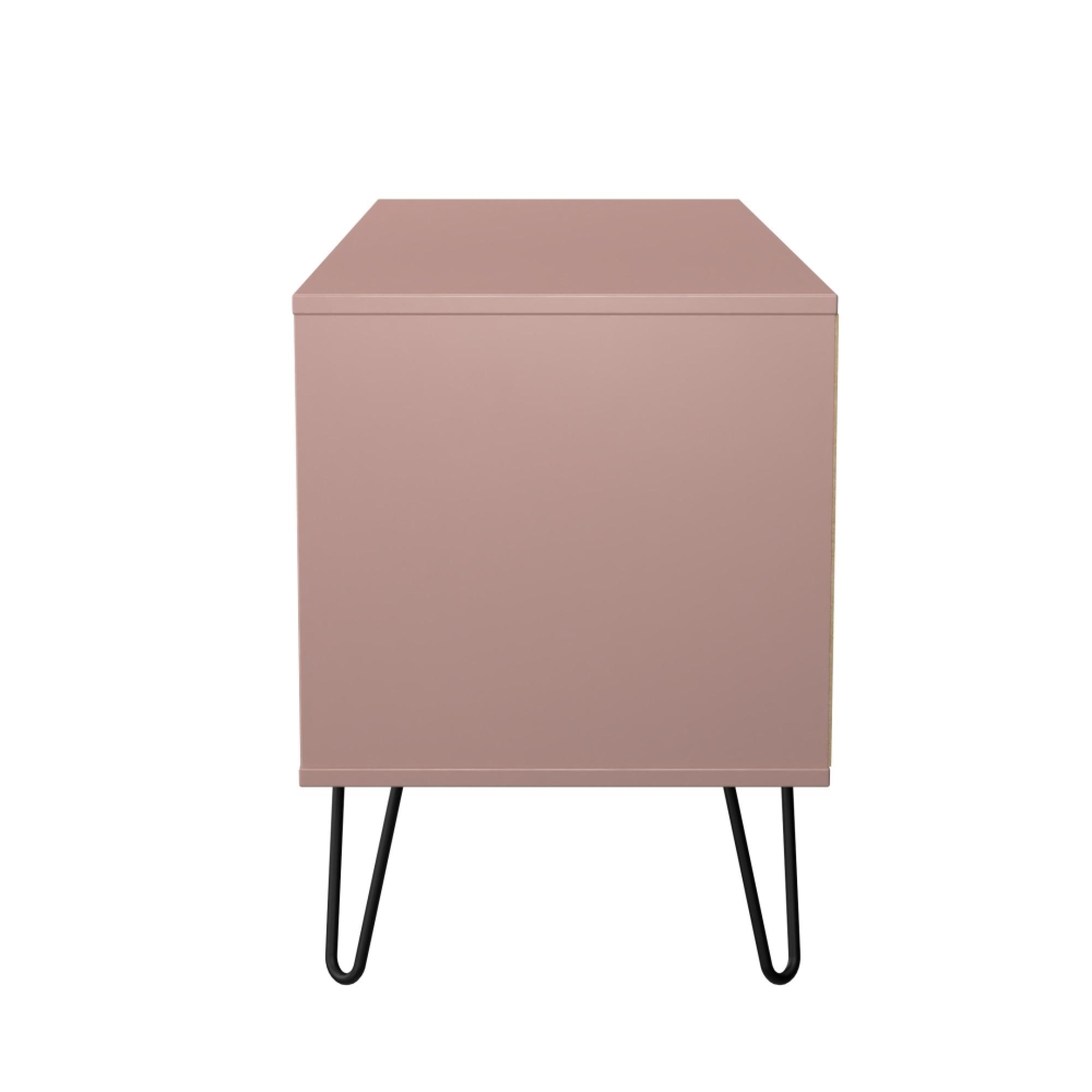 Harlequin Bed Box - 4 Drawer - with Hairpin Legs - Kobe Pink