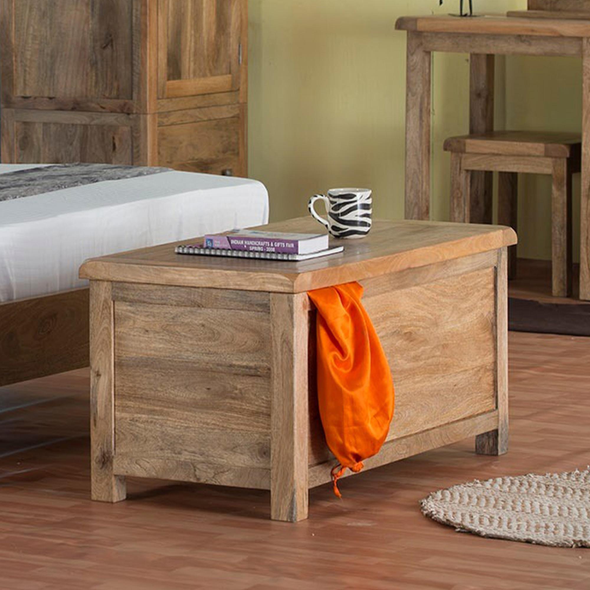 Odisha Blanket Box - Solid Mango Wood